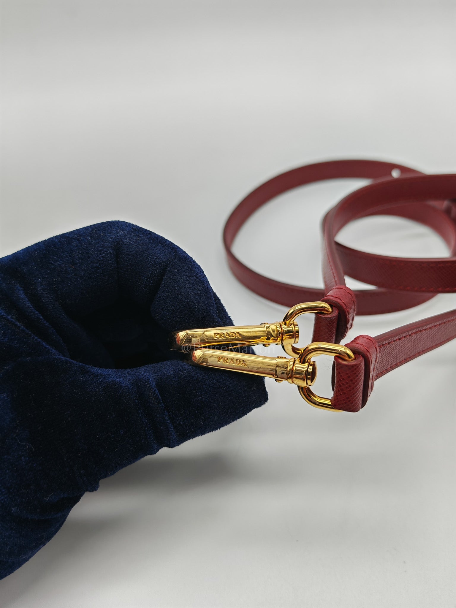 Double Zip Tote in Bi-color Saffiano Lux Cerise and Fuoco | Purse Maison Luxury Bags Shop