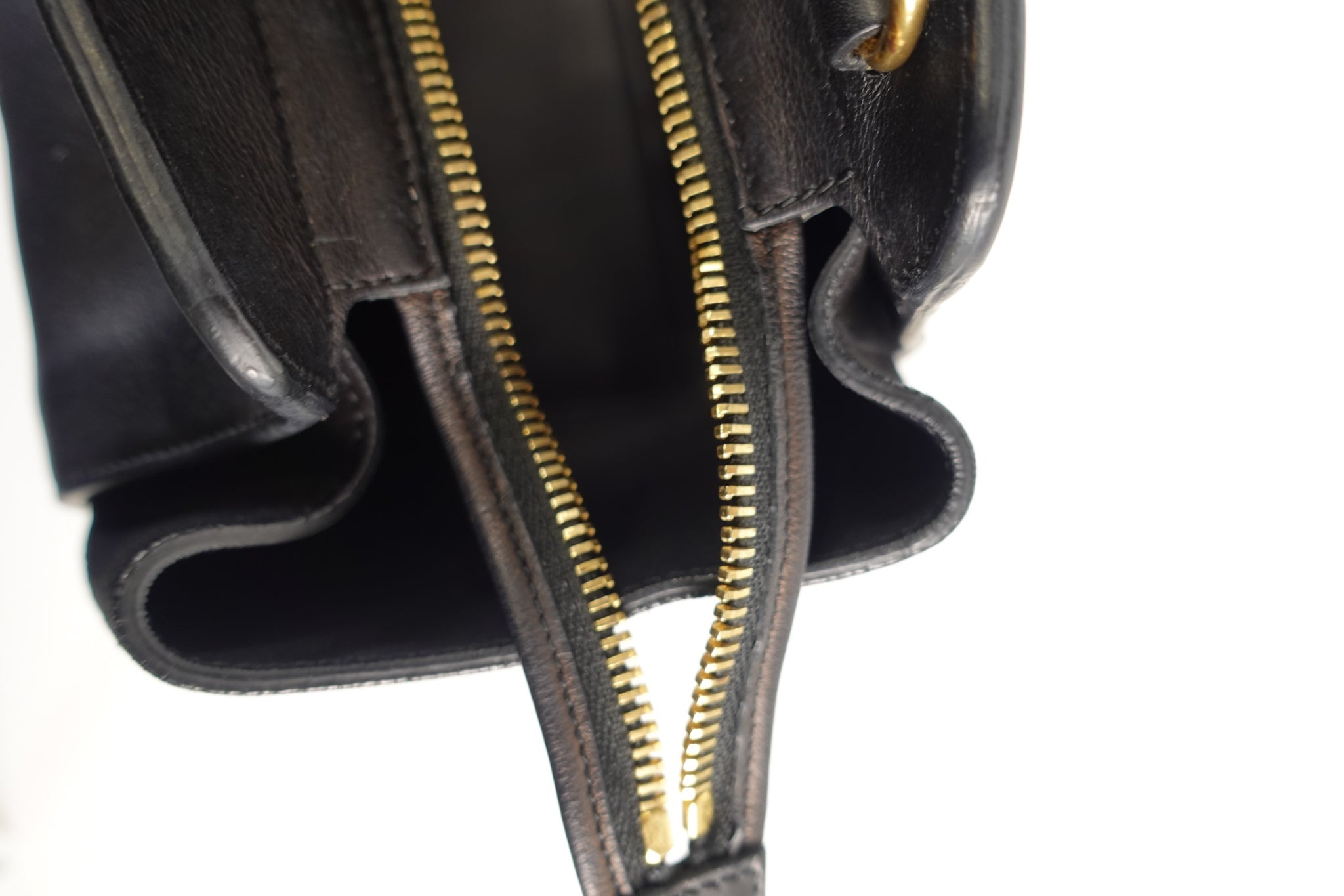 Downtown Baby Tote Grained Leather Bag in Black | Purse Maison Luxury Bags Shop