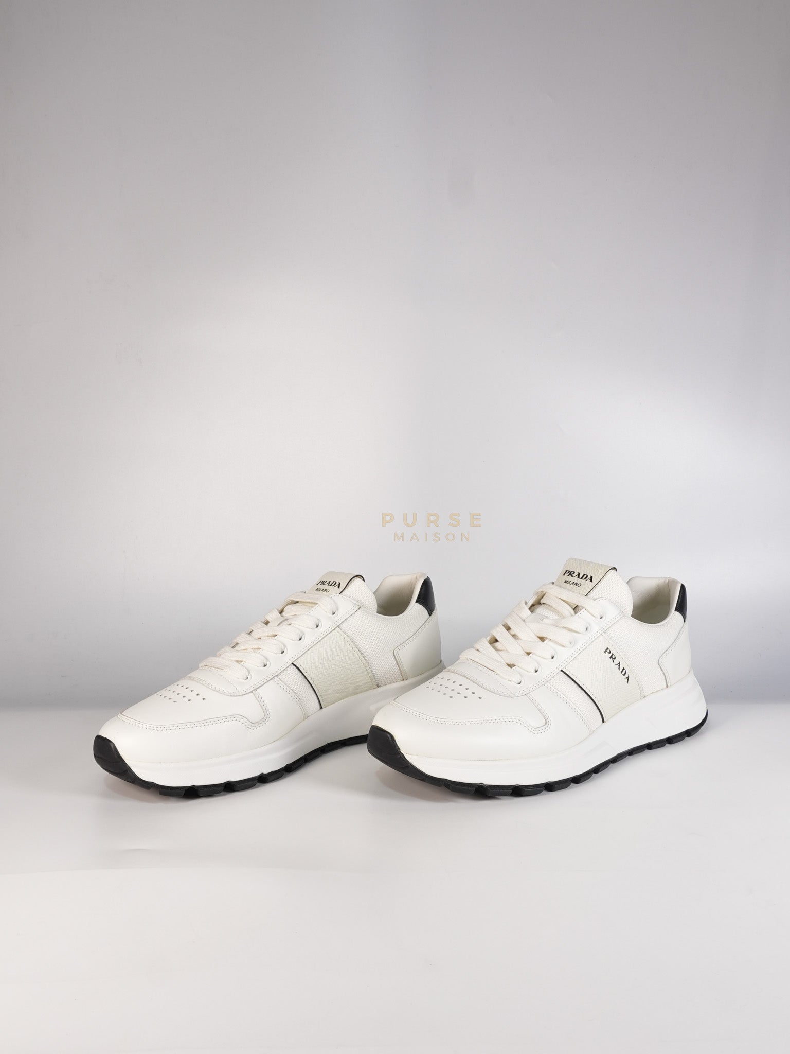 Downtown Prax 01 White/Black Sneakers Size 8 US (26cm) | Purse Maison Luxury Bags Shop