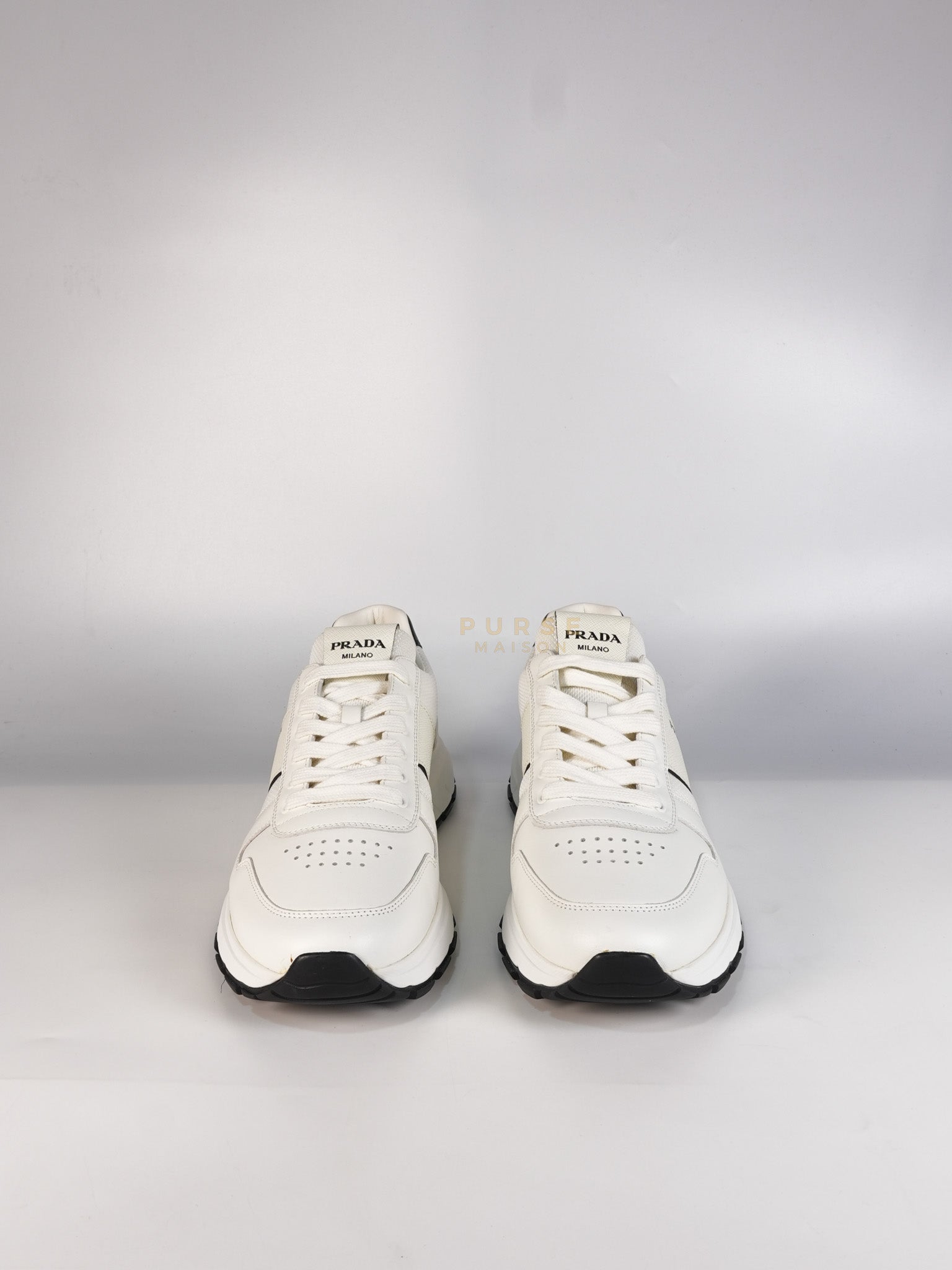 Downtown Prax 01 White/Black Sneakers Size 8 US (26cm) | Purse Maison Luxury Bags Shop