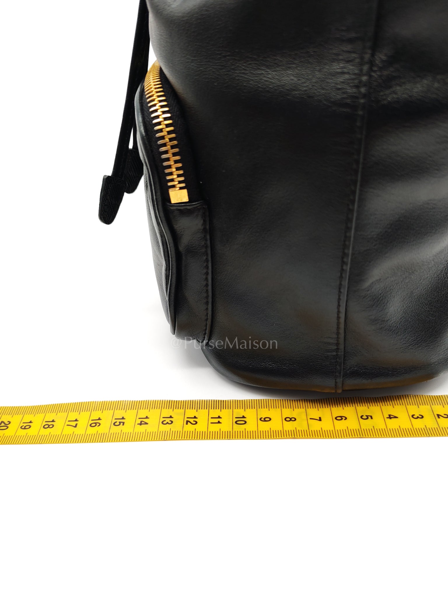 Duet Bucket Bag in Black Smooth Calfskin Leather Crossbody Bag | Purse Maison Luxury Bags Shop