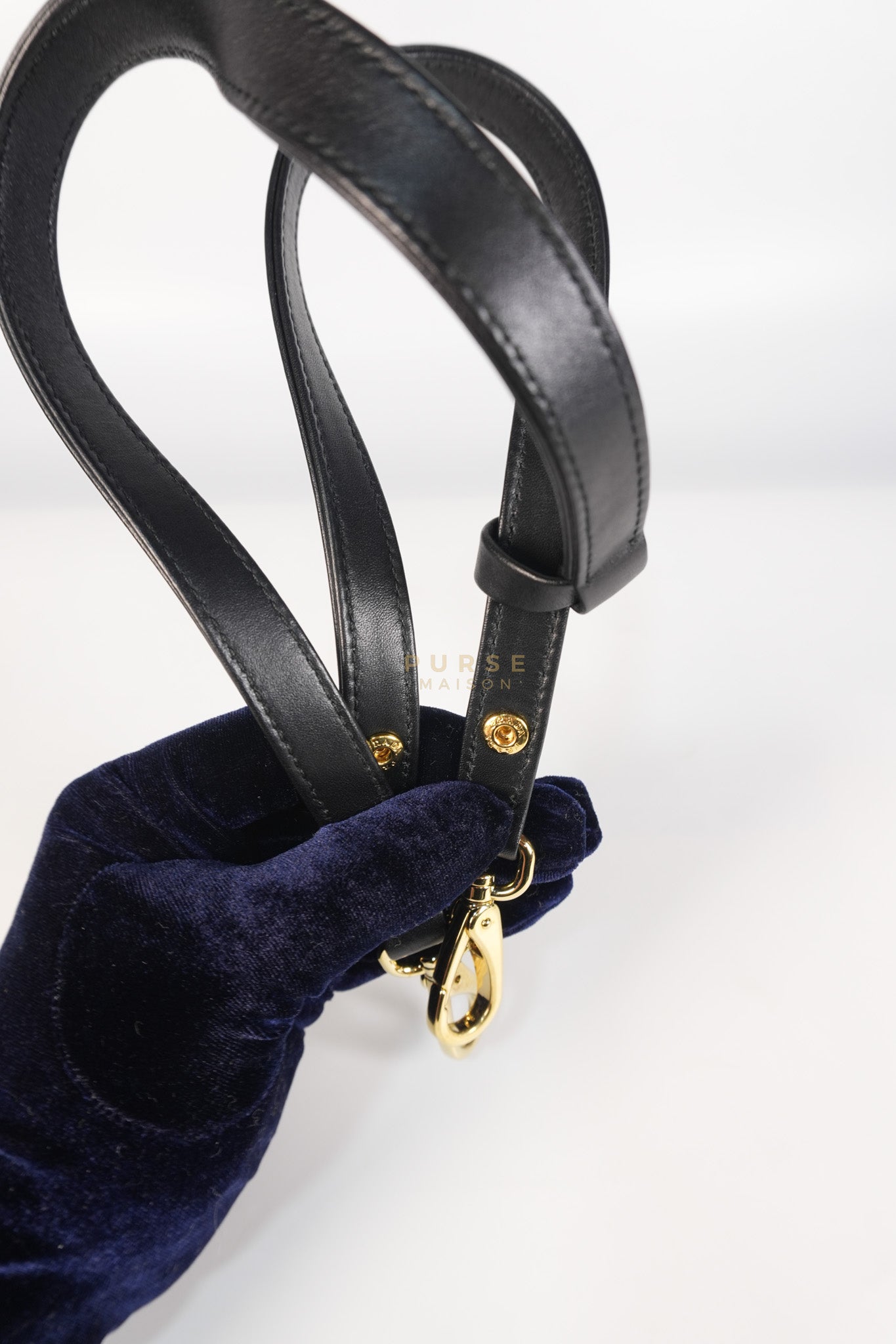 Duo Triangle Mini Bag Symbole Leather and Fabric Canvas | Purse Maison Luxury Bags Shop