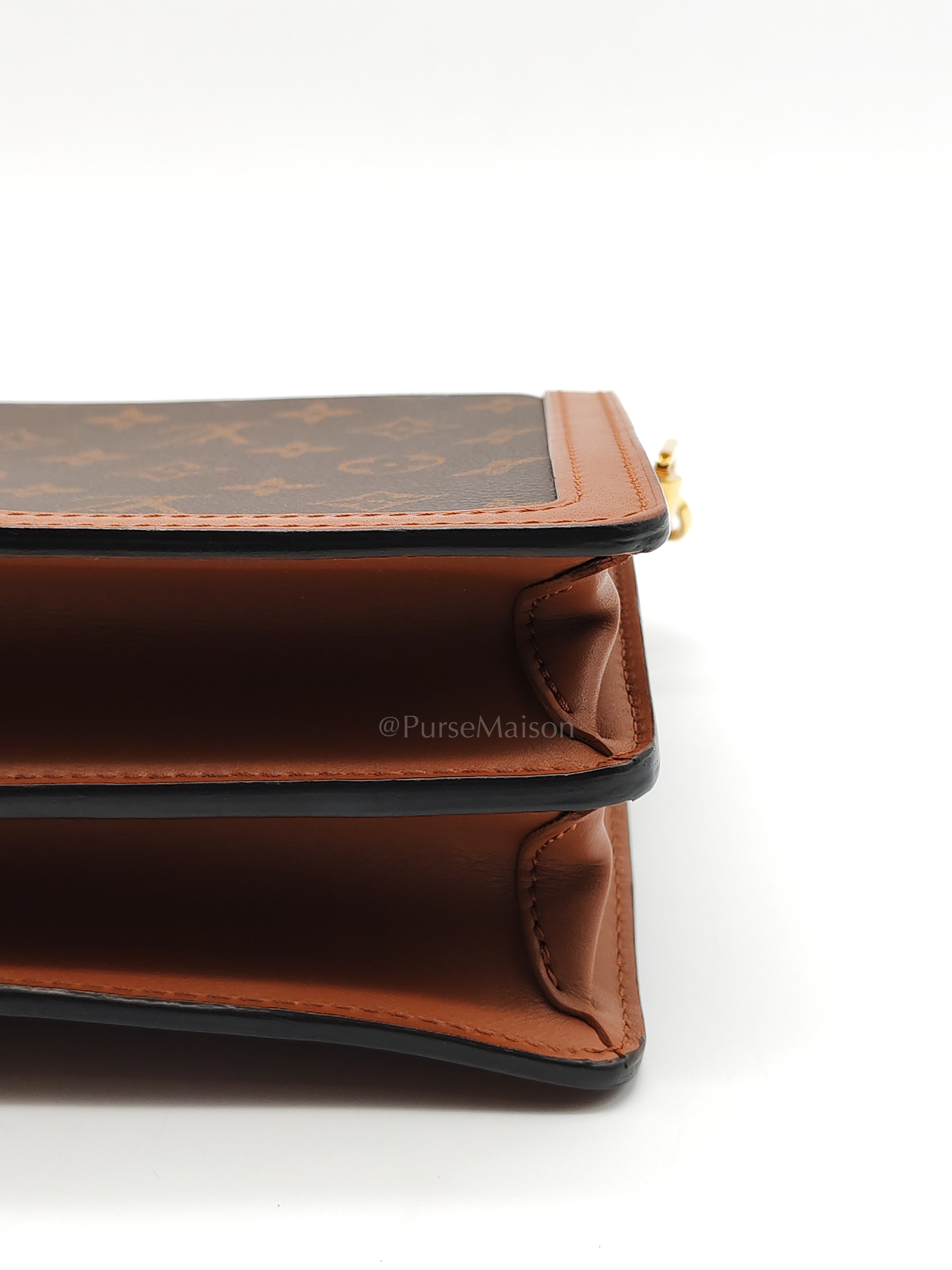 Duphine Shoulder Bag in Monogram Reverse Canvas & Gold Hardware (Datecode: CA0179) | Purse Maison Luxury Bags Shop