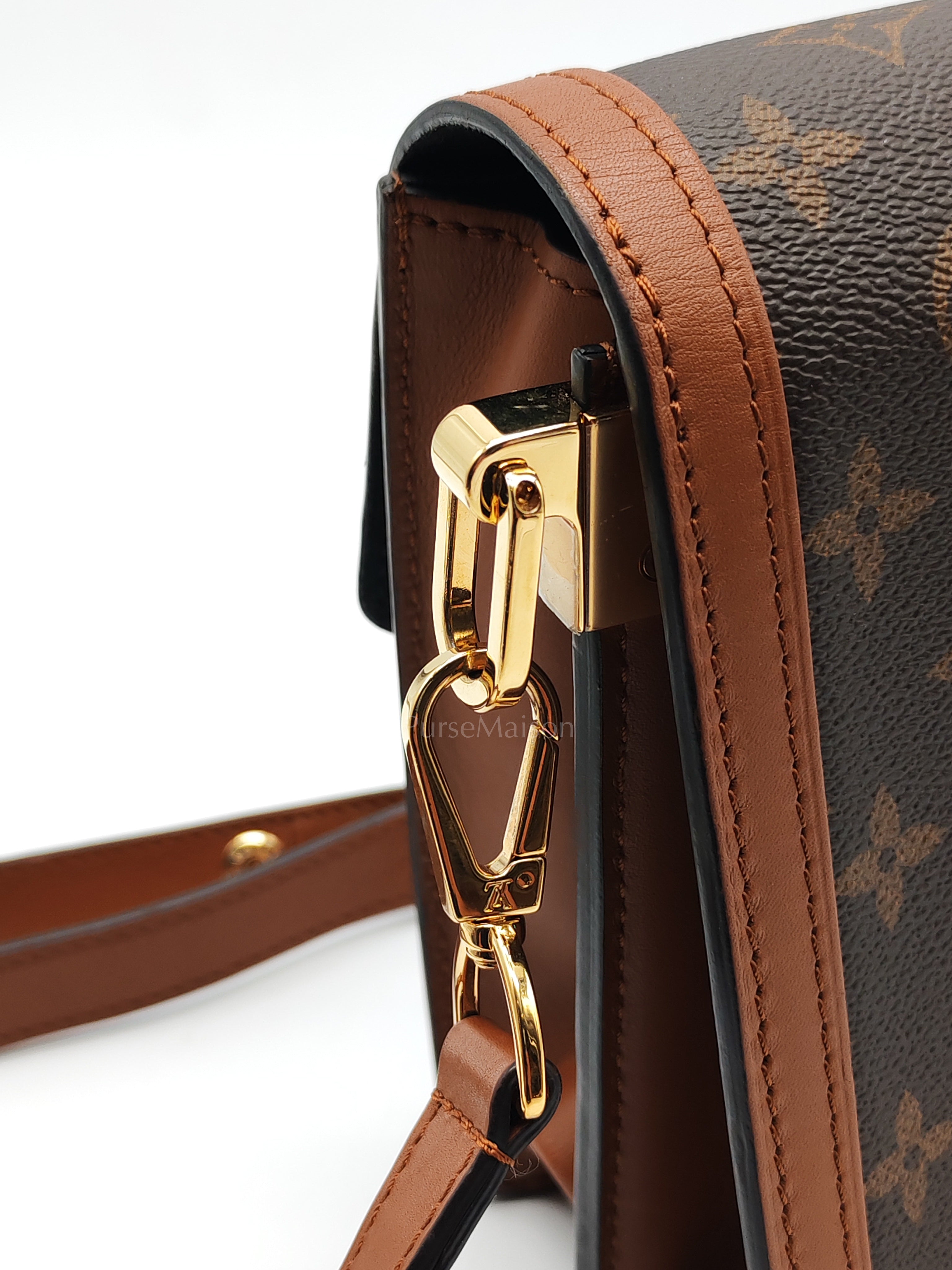Duphine Shoulder Bag in Monogram Reverse Canvas & Gold Hardware (Datecode: CA0179) | Purse Maison Luxury Bags Shop