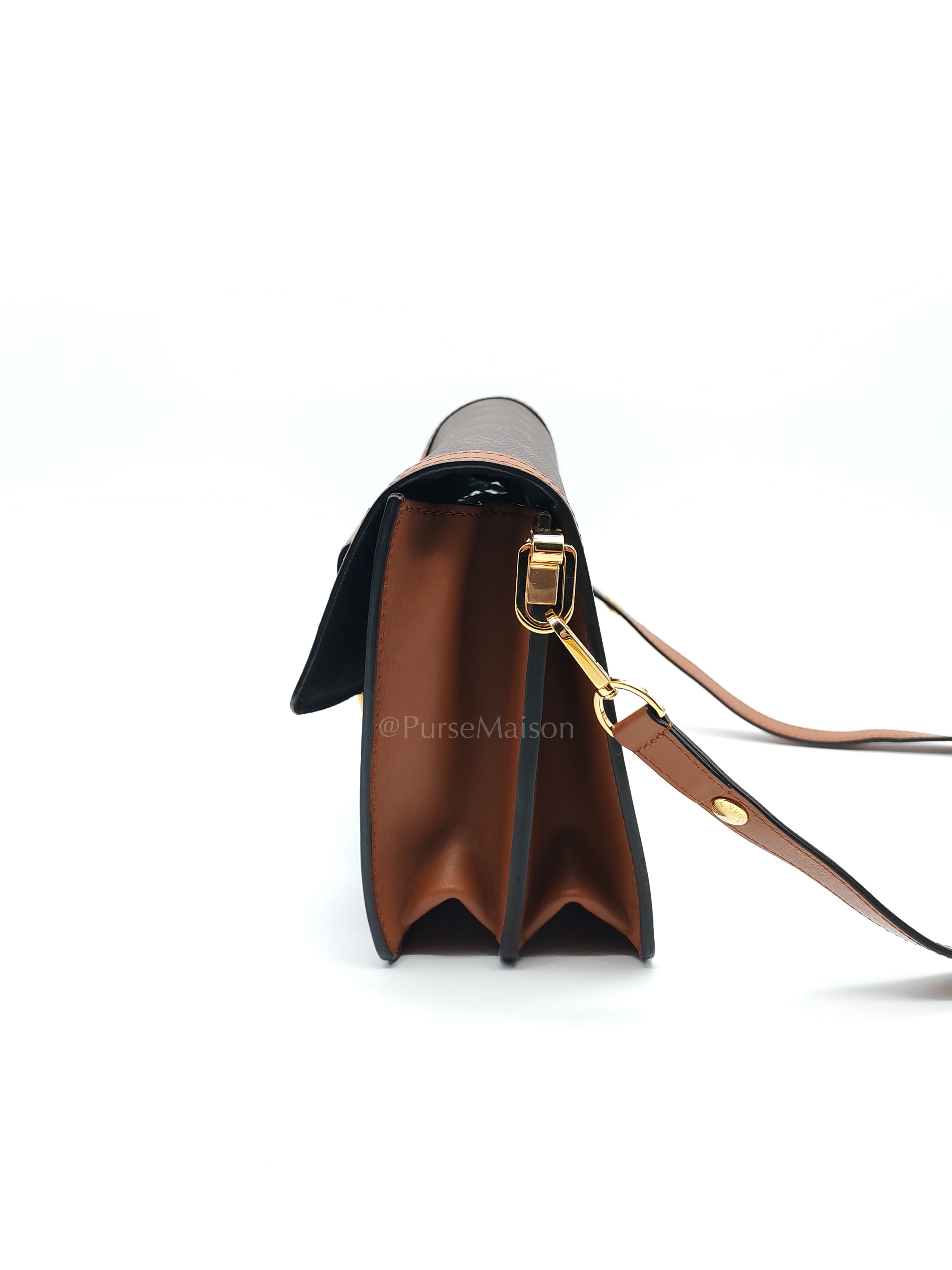 Duphine Shoulder Bag in Monogram Reverse Canvas & Gold Hardware (Datecode: CA0179) | Purse Maison Luxury Bags Shop
