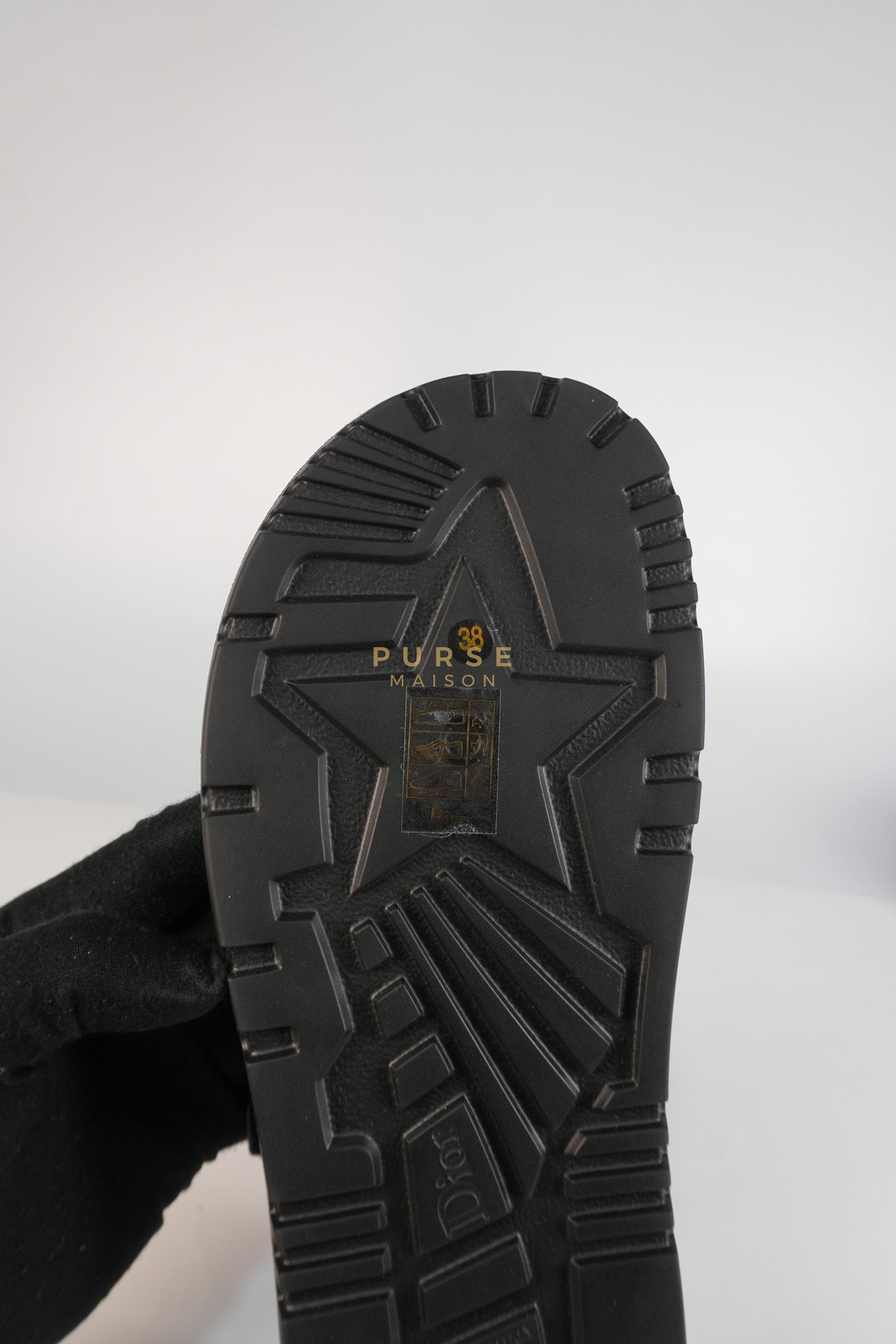 D'Wave Sandals in Black Lambskin Leather Size 38 EU (24cm) | Purse Maison Luxury Bags Shop