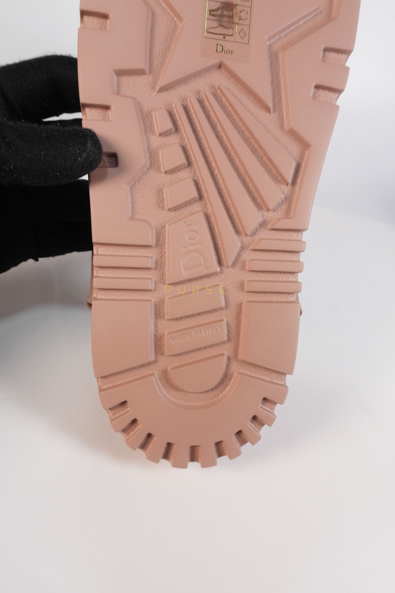 D'Wave Sandals in Powder Pink Leather Size 38EU (24cm) | Purse Maison Luxury Bags Shop
