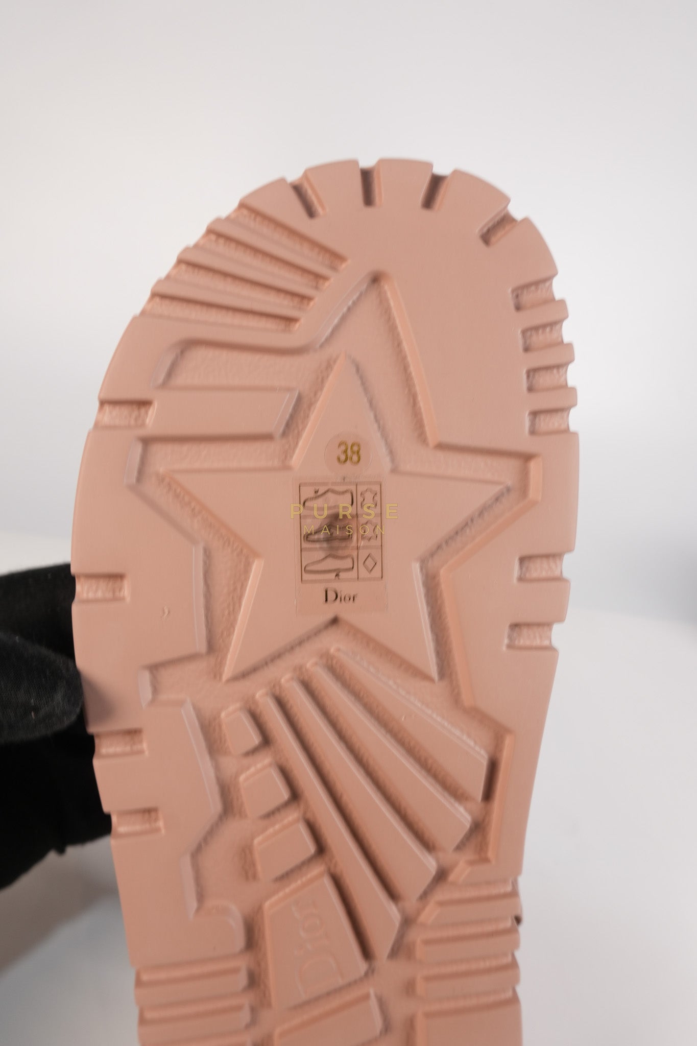 D'Wave Sandals in Powder Pink Leather Size 38EU (24cm) | Purse Maison Luxury Bags Shop