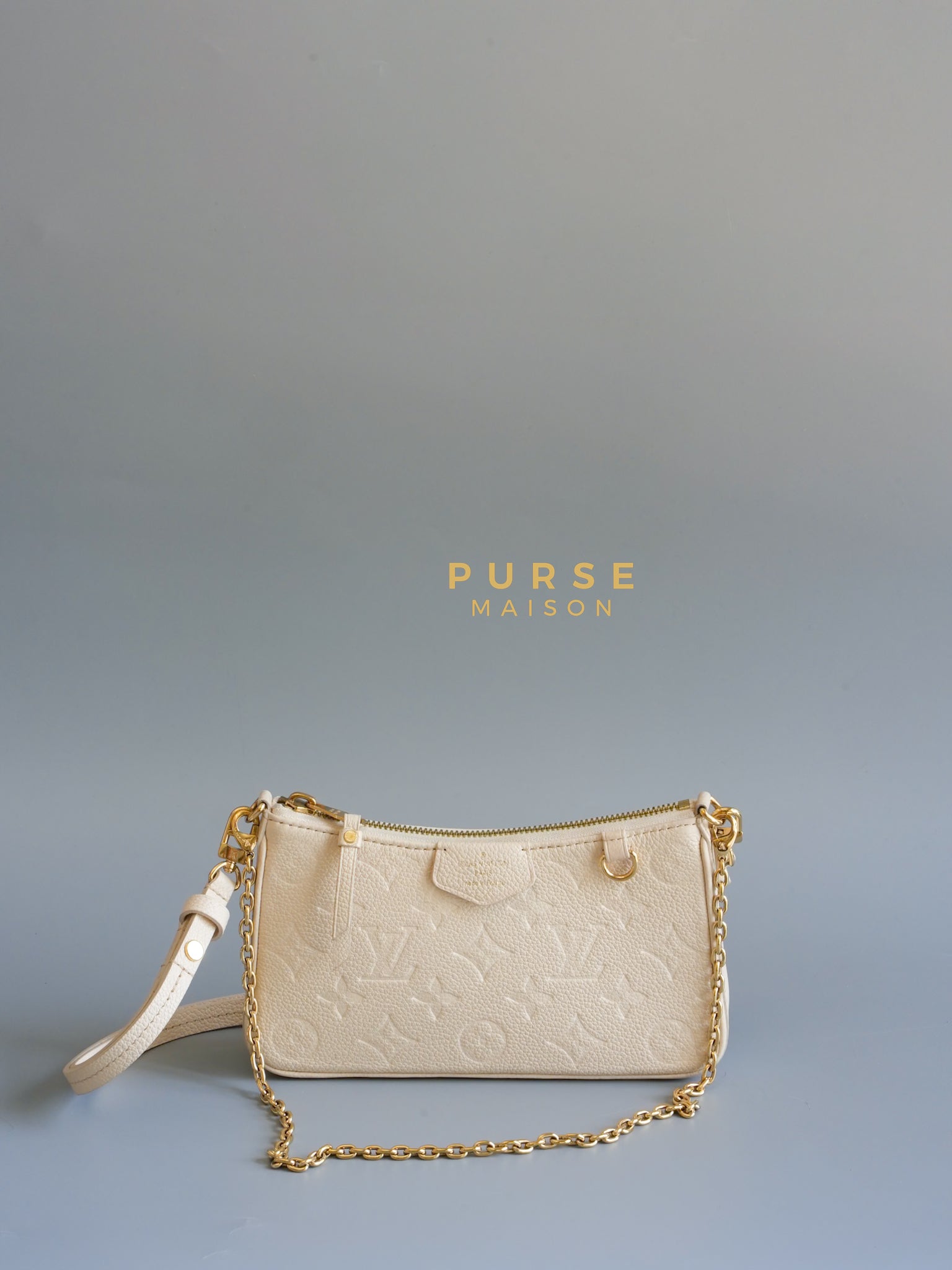 Easy Pochette in Monogram Empreinte Crème (Microchip) | Purse Maison Luxury Bags Shop
