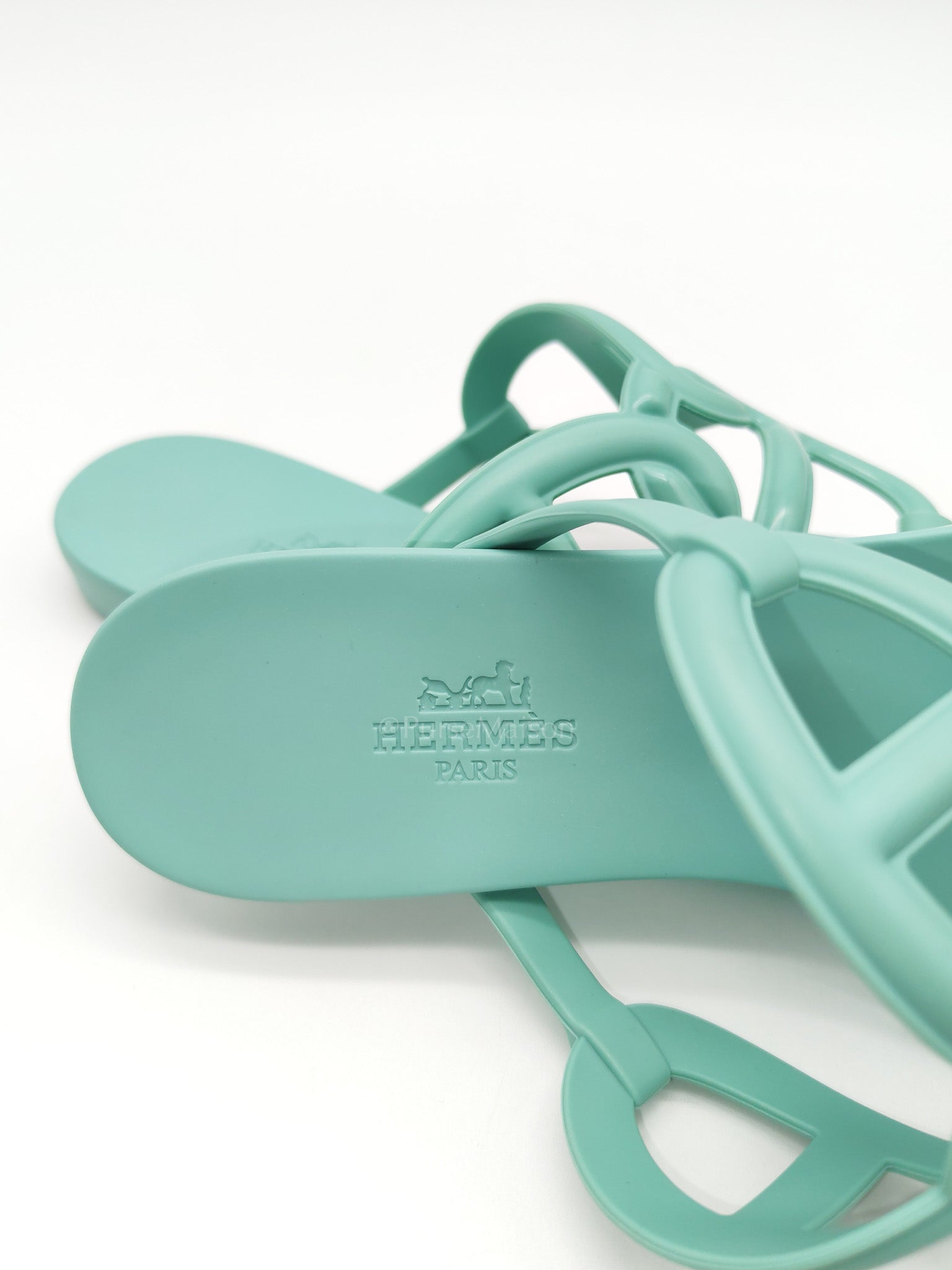 Egerie Beach Sandals in Vert Embrun Size 35 (22cm) | Purse Maison Luxury Bags Shop