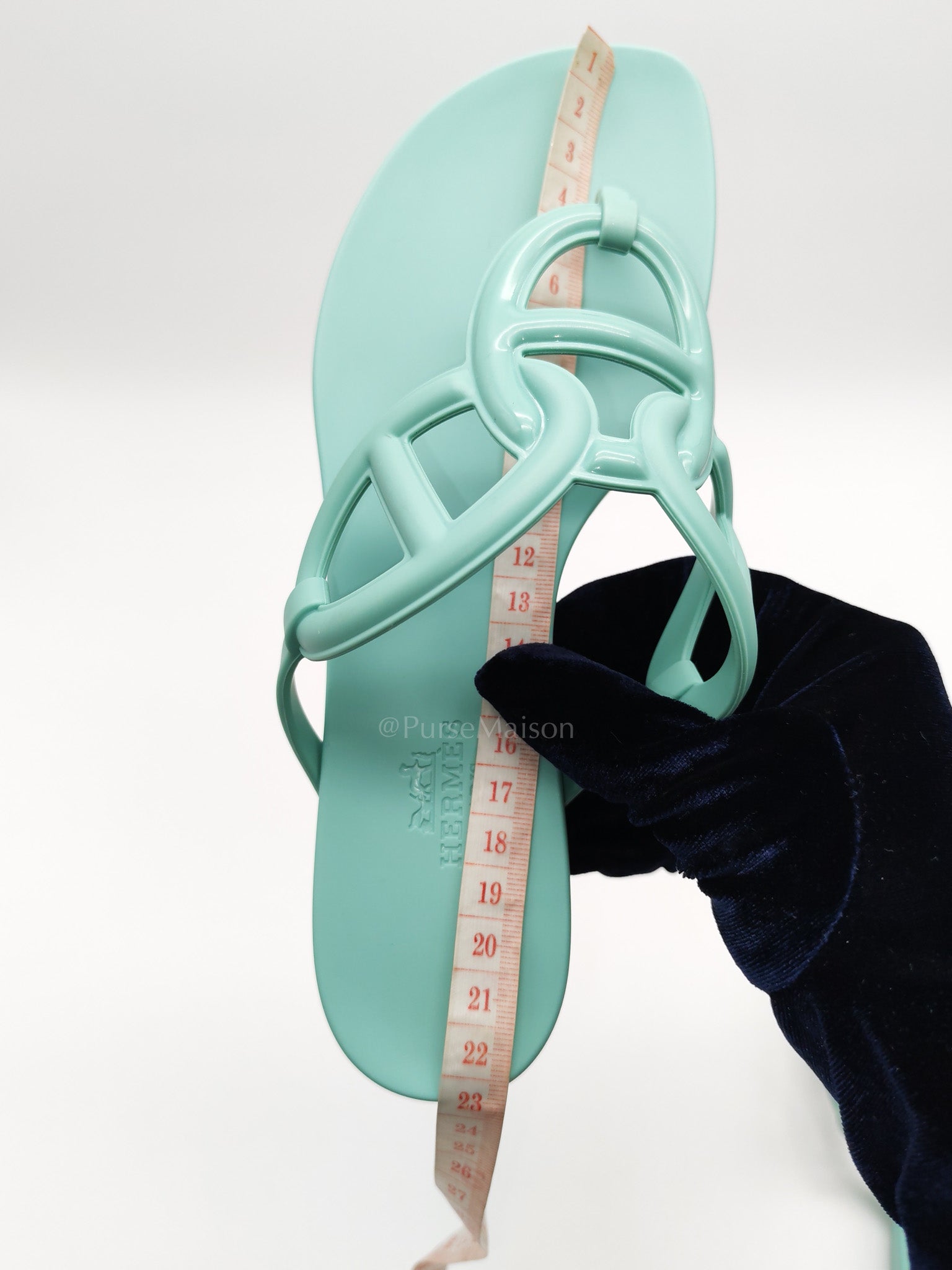 Egerie Beach Sandals in Vert Embrun Size 35 (22cm) | Purse Maison Luxury Bags Shop