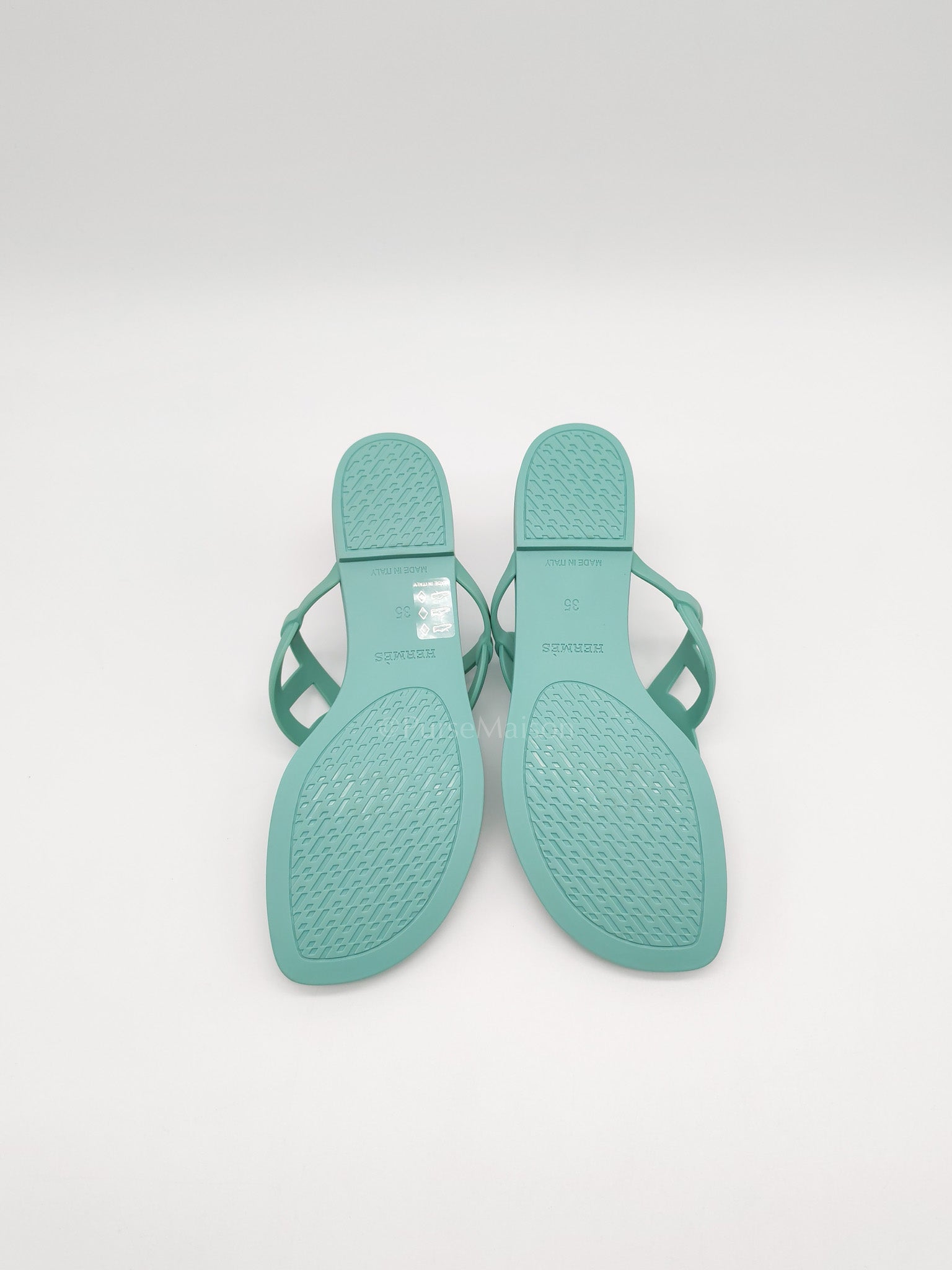 Egerie Beach Sandals in Vert Embrun Size 35 (22cm) | Purse Maison Luxury Bags Shop