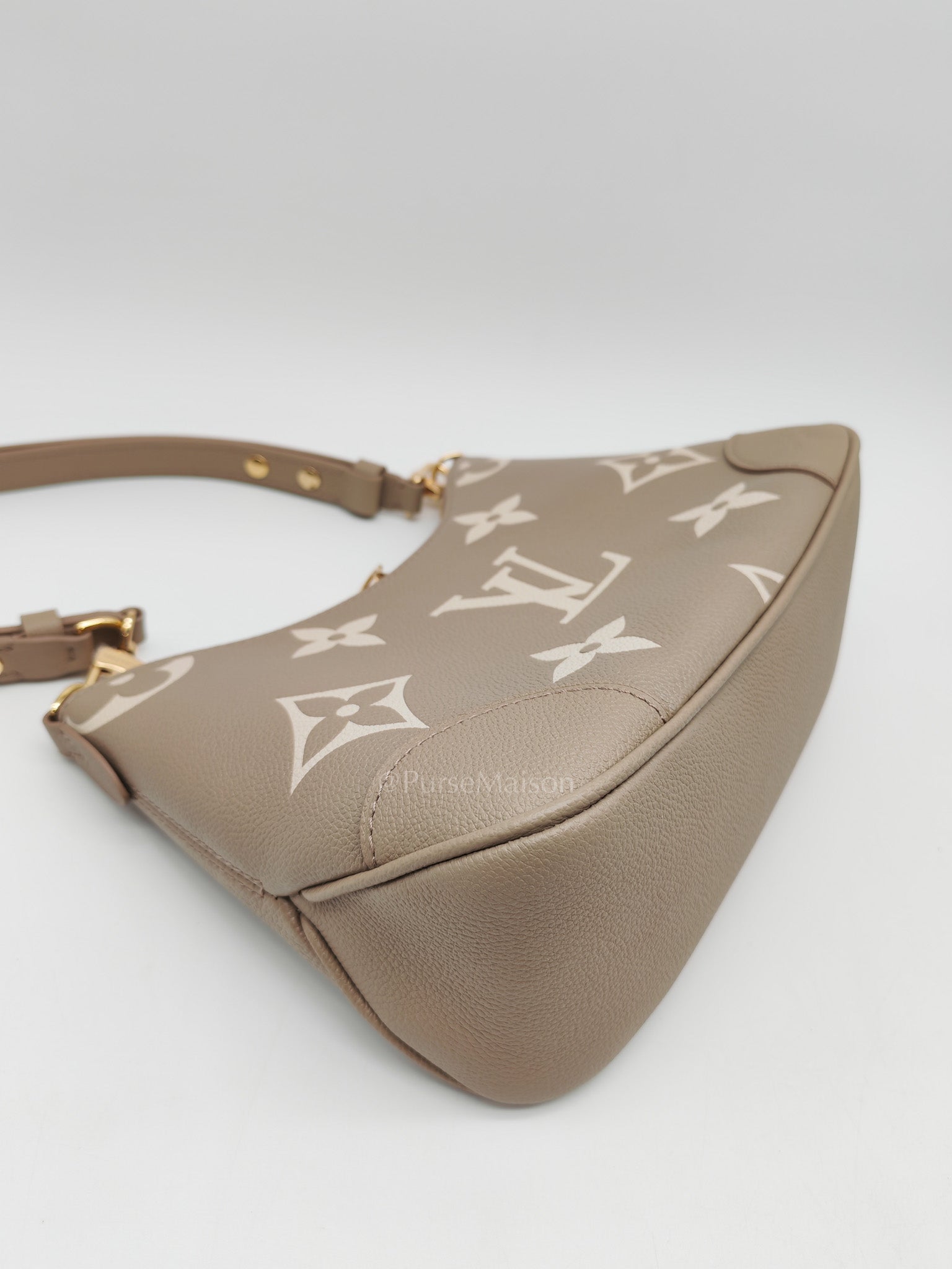Louis Vuitton Bagatelle NM Monogram Empreinte Bicolor Two Way Bag Microchip