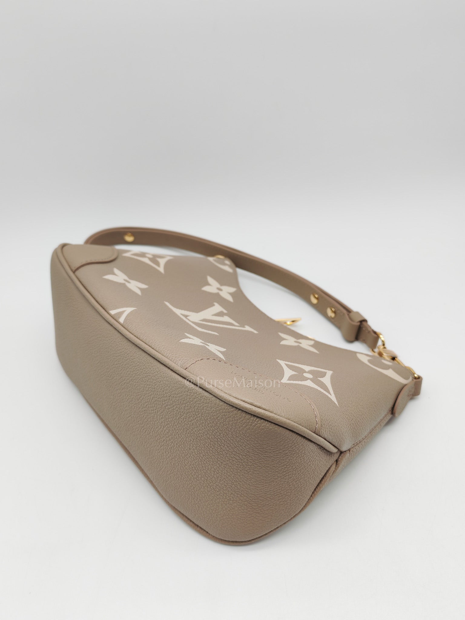 Louis Vuitton Bagatelle NM Monogram Empreinte Bicolor Two Way Bag Microchip