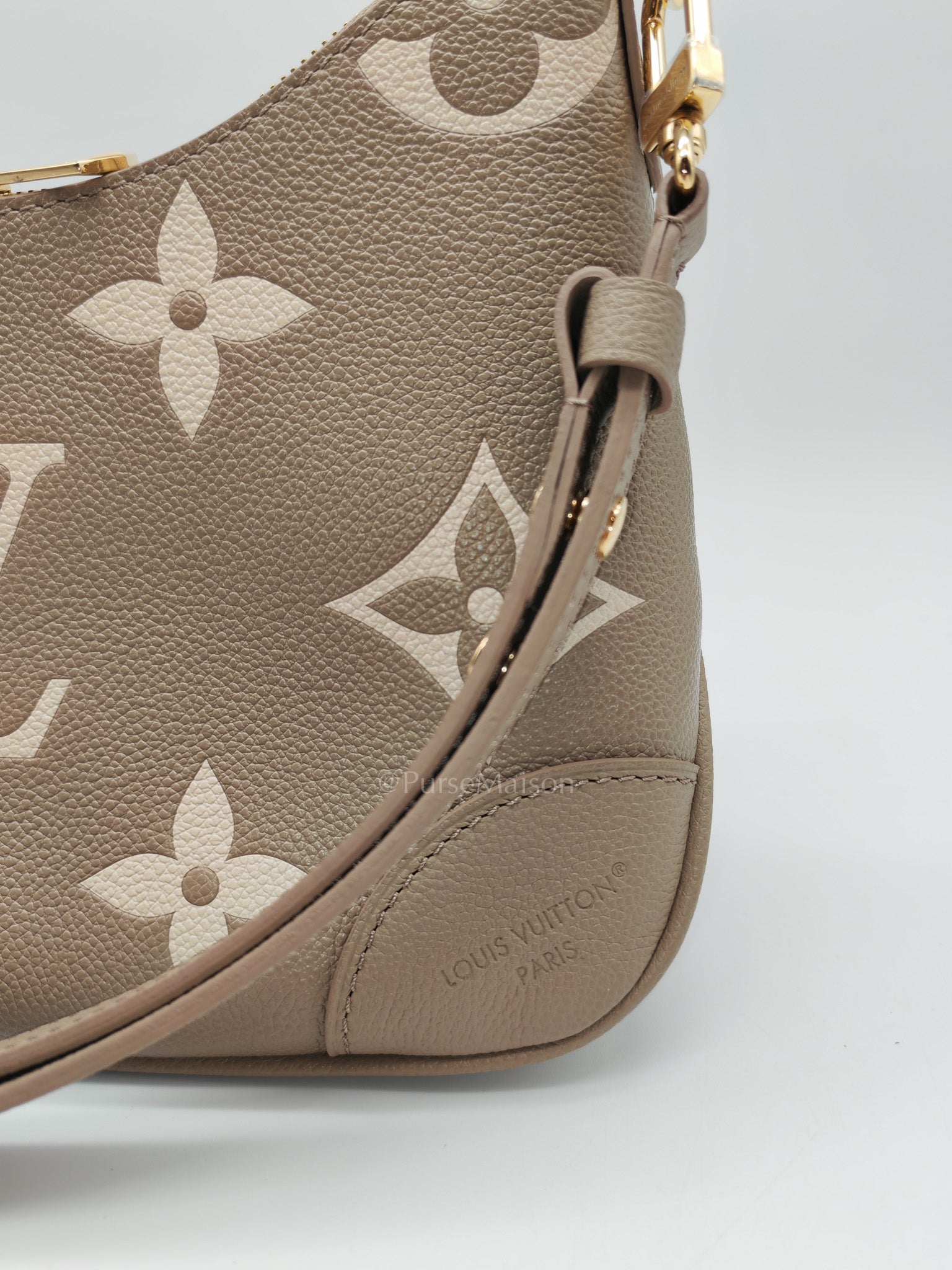 Louis Vuitton Bagatelle NM Monogram Empreinte Bicolor Two Way Bag Microchip