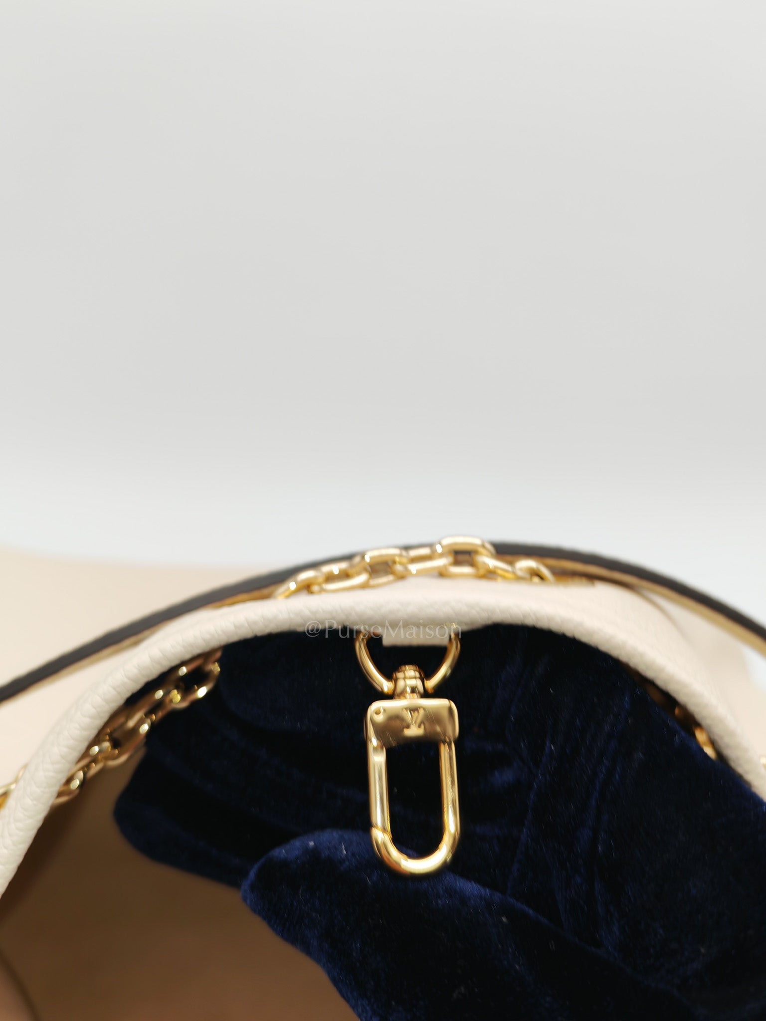 Louis Vuitton Bundle Bag in Cream Monogram Empreinte Giant and Gold Hardware Microchip