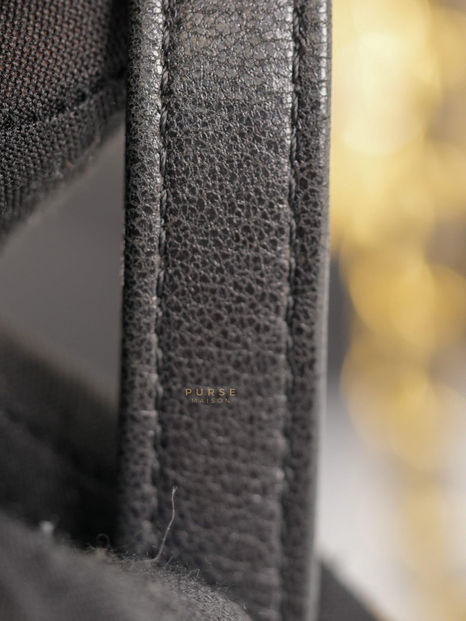 Envelope Flap Bag Small in Black Chevron Lambskin Leather Aged Gold Hardware(Series 25) | Purse Maison Luxury Bags Shop