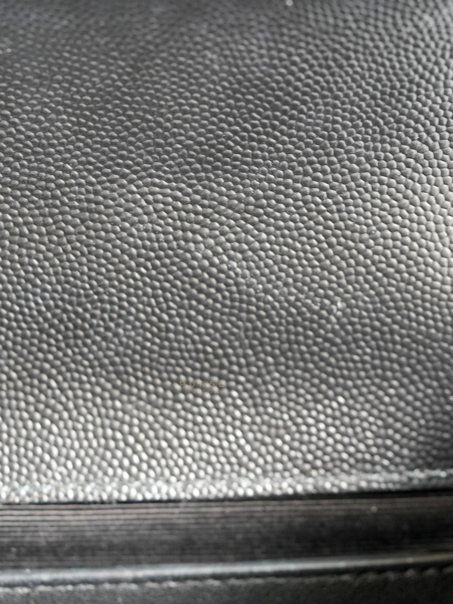 Envelope Medium Bag in Matelasse Grain De Poudre Embossed Black Leather | Purse Maison Luxury Bags Shop
