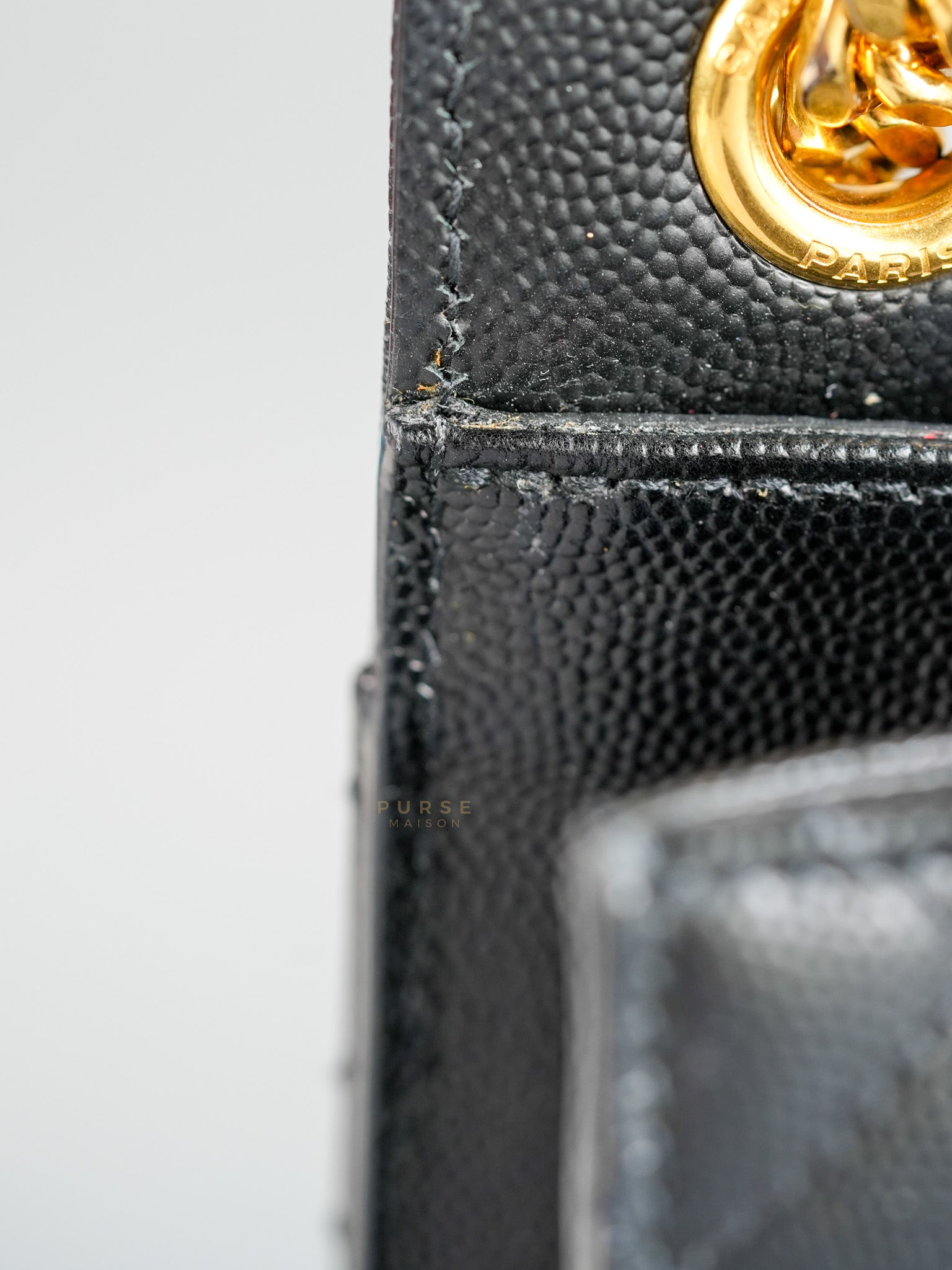 Envelope Medium Bag in Matelasse Grain De Poudre Embossed Black Leather | Purse Maison Luxury Bags Shop