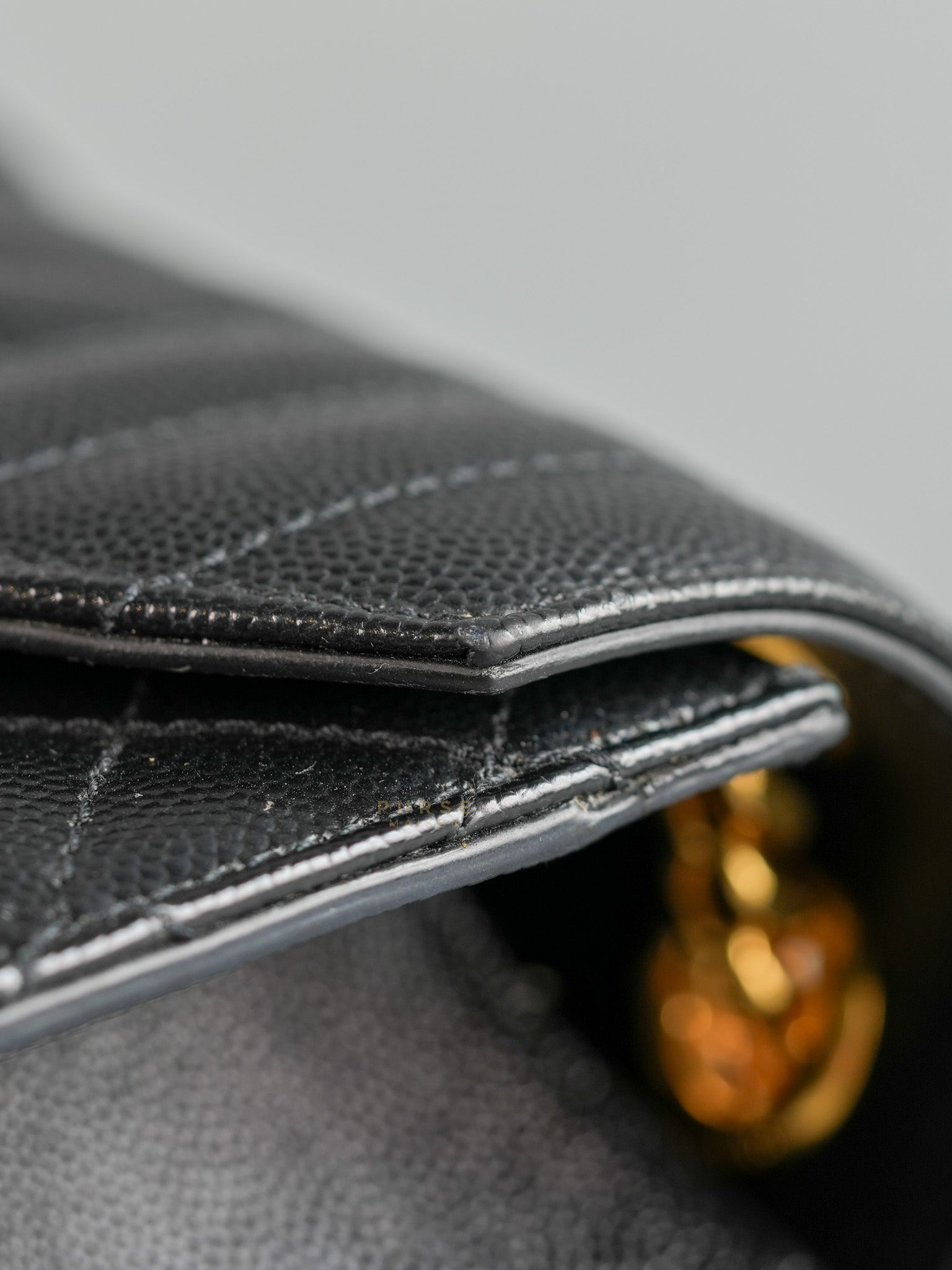 Envelope Medium Bag in Matelasse Grain De Poudre Embossed Black Leather | Purse Maison Luxury Bags Shop