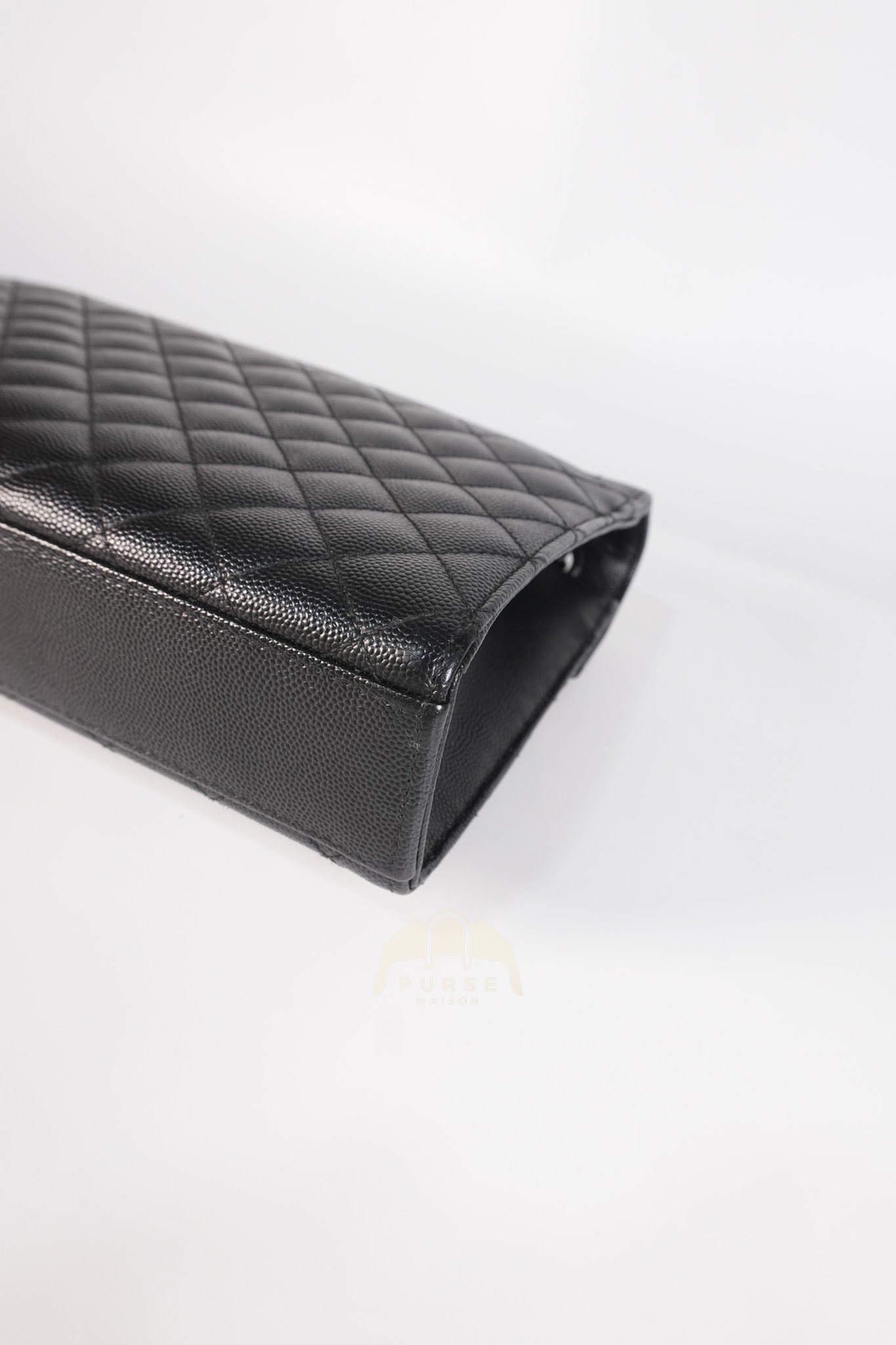 Envelope Medium in Black Grain de Poudre Calfskin Leather in So Black Hardware Chain Bag | Purse Maison Luxury Bags Shop