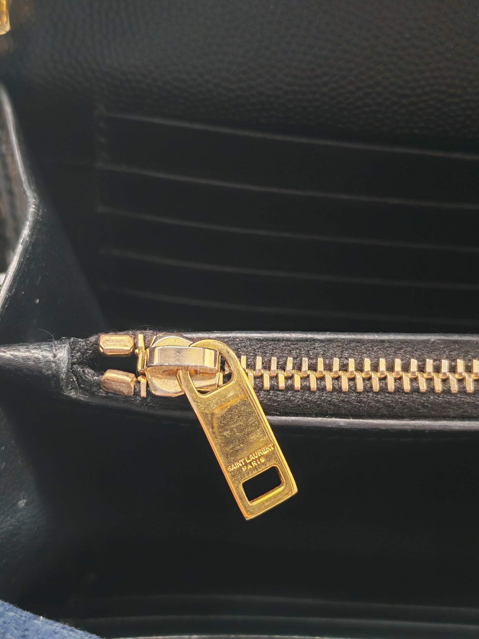 Envelope Wallet On Chain (WOC) in Black Chevre Leather Chain Bag | Purse Maison Luxury Bags Shop