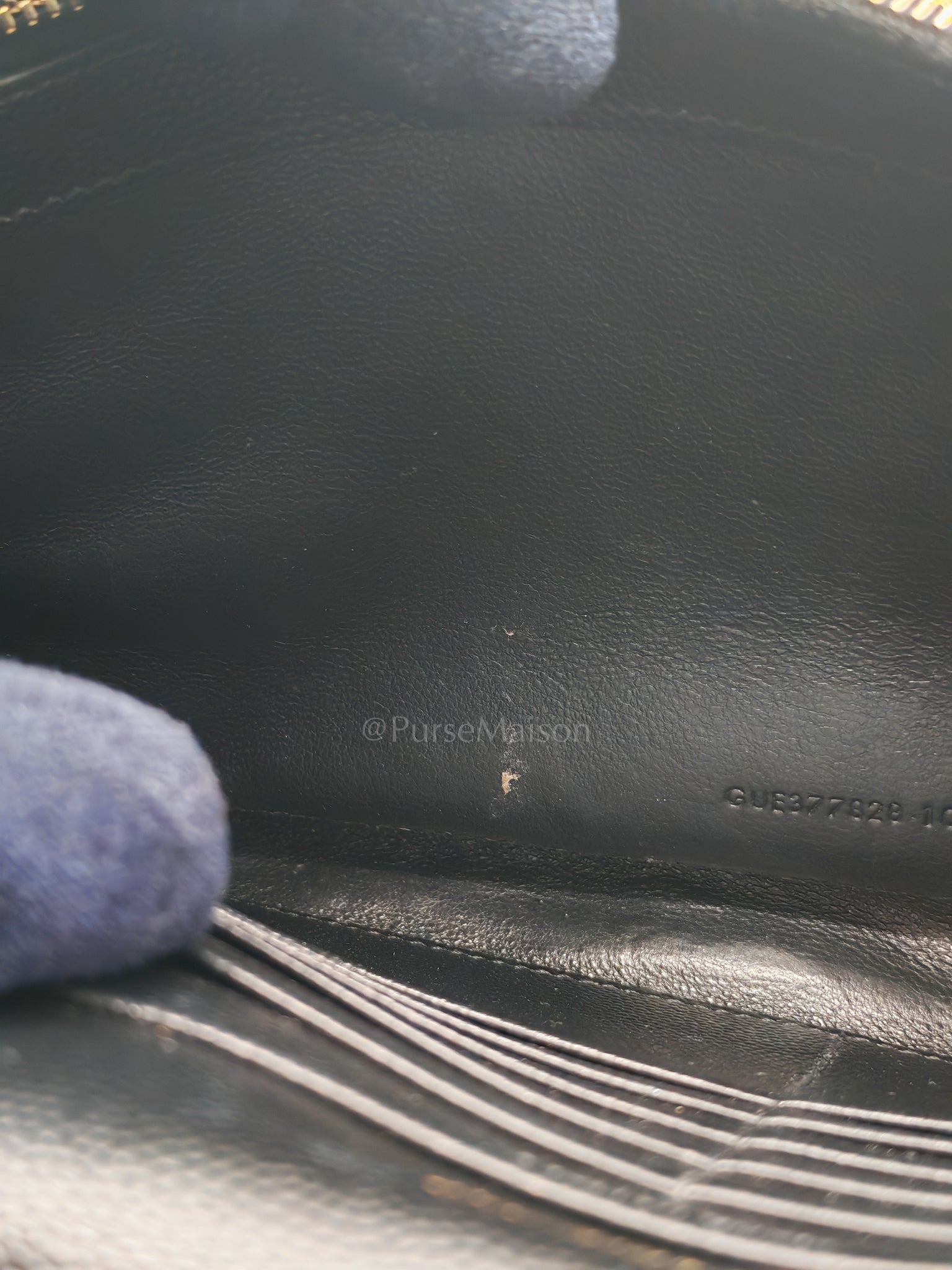 Envelope Wallet On Chain (WOC) in Black Chevre Leather Chain Bag | Purse Maison Luxury Bags Shop