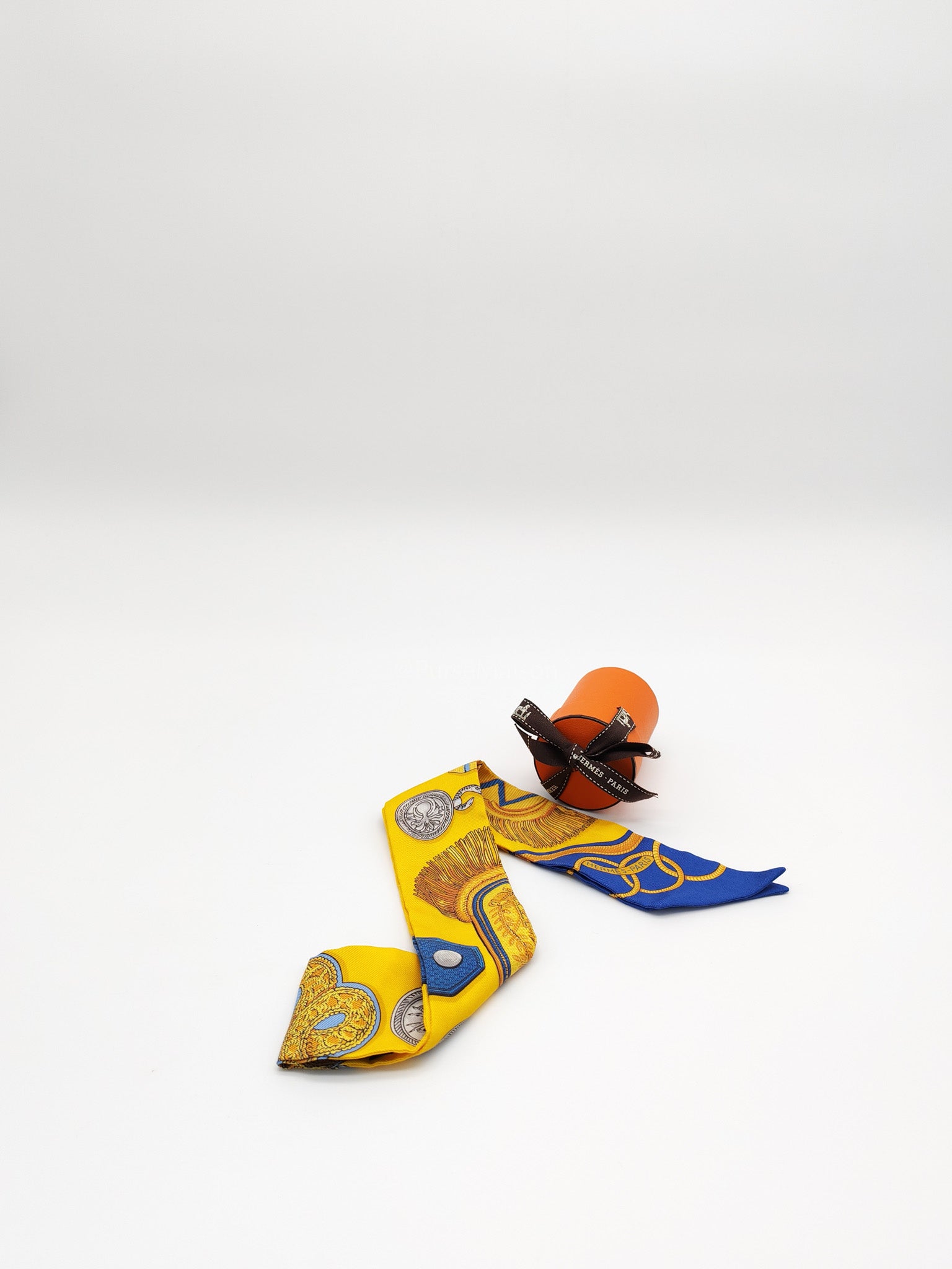 Epaulettes Silk Twilly | Purse Maison Luxury Bags Shop