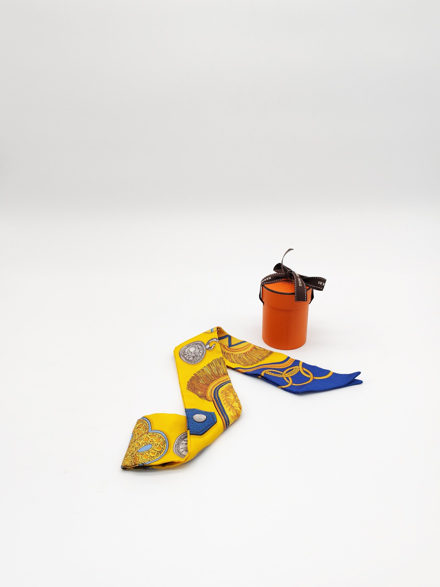 Epaulettes Silk Twilly | Purse Maison Luxury Bags Shop