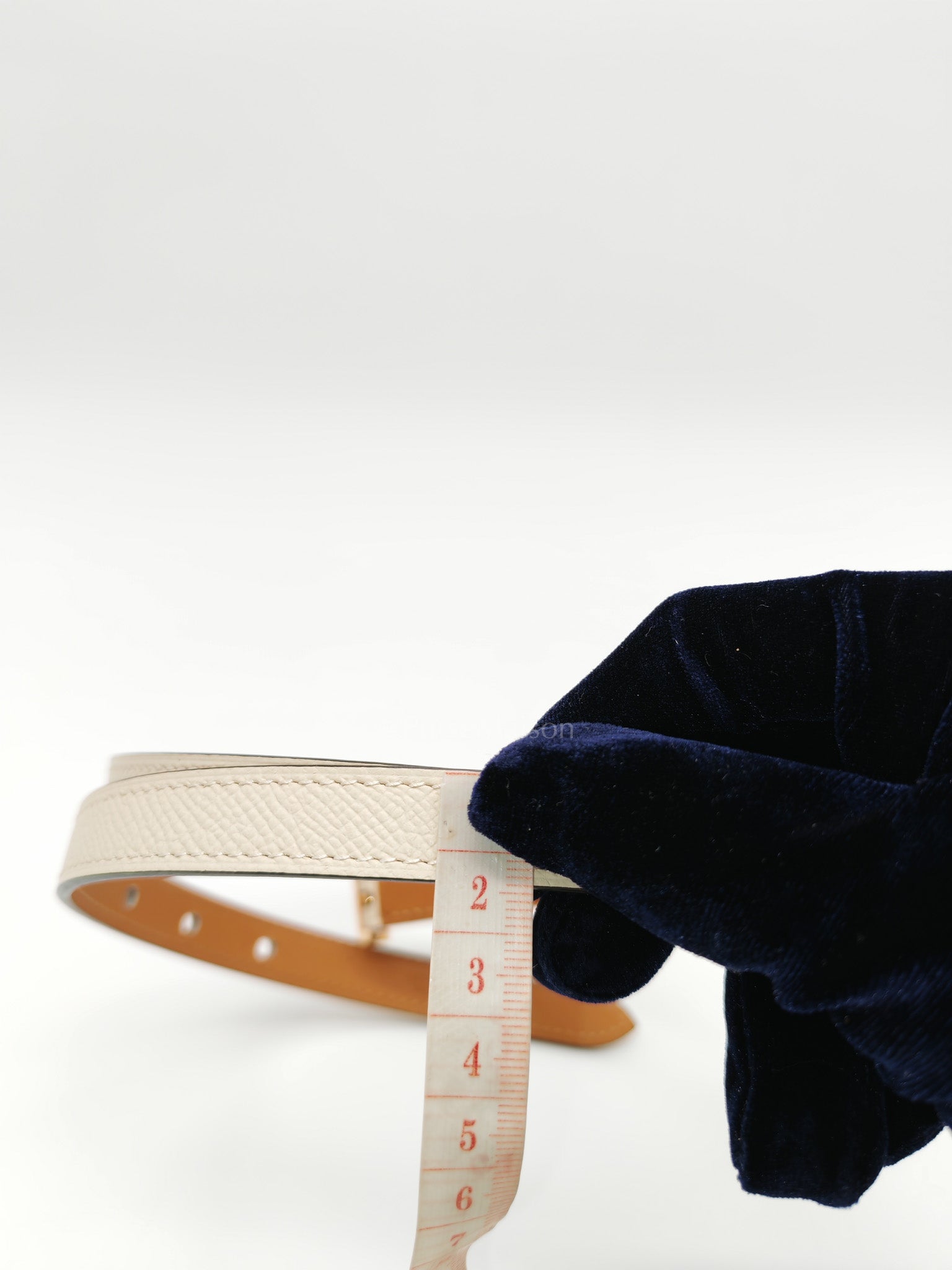 F Pop H Belt in Craie Epsom Leather Stamp Z(2021) Size 75cm