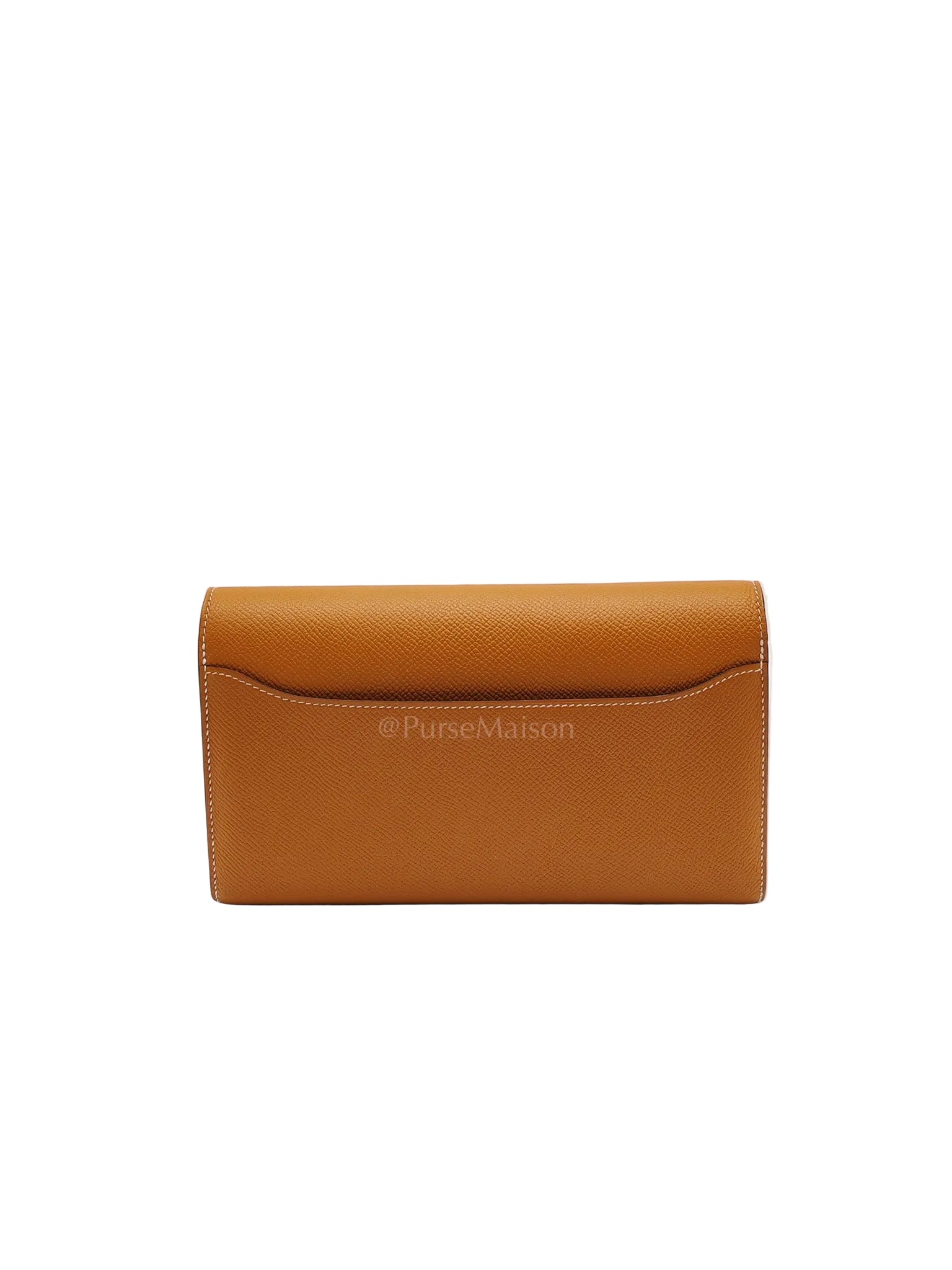 Constance To Go in Toffee Epsom Leather & Gold Hardware Stamp D (2019)