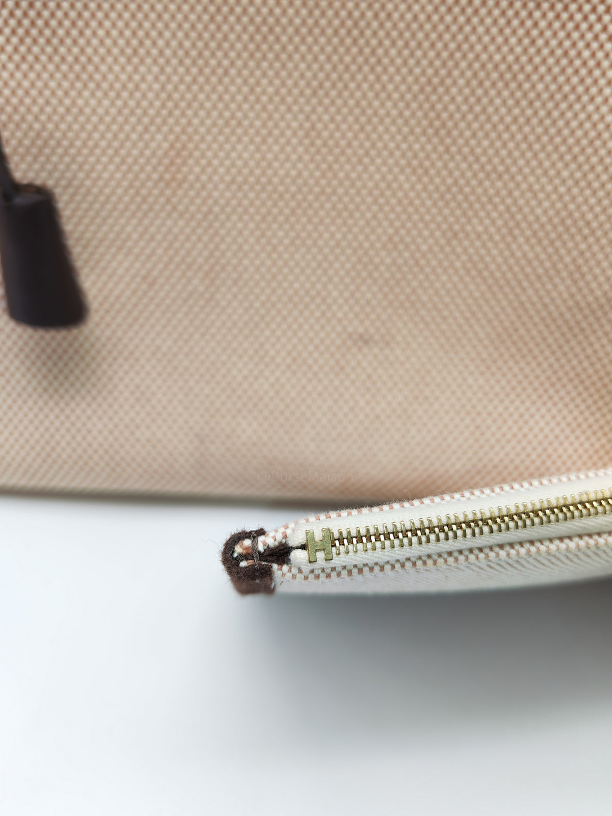 Hermès Herbag Zip PM 31 Ecru, Beige Toile H Ebene Hunter Gold Hardware Stamp W (2024)