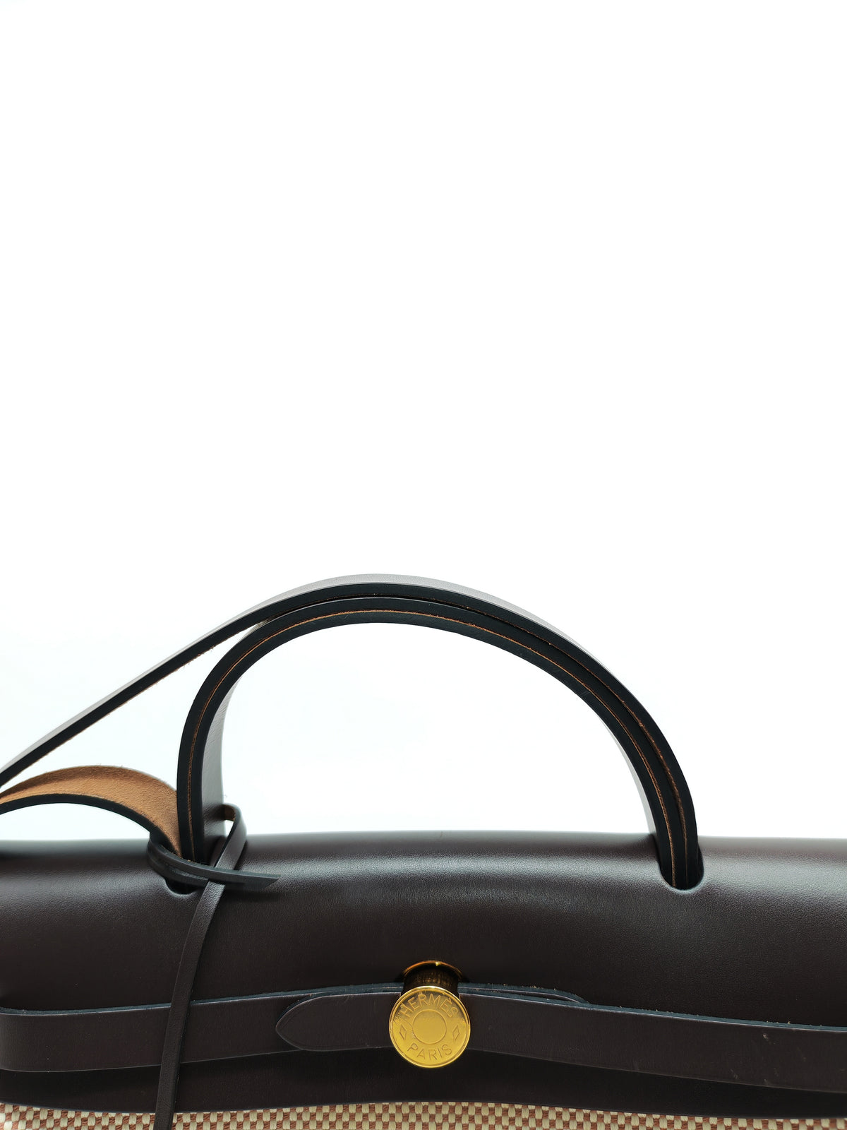 Hermès Herbag Zip PM 31 Ecru, Beige Toile H Ebene Hunter Gold Hardware Stamp W (2024)