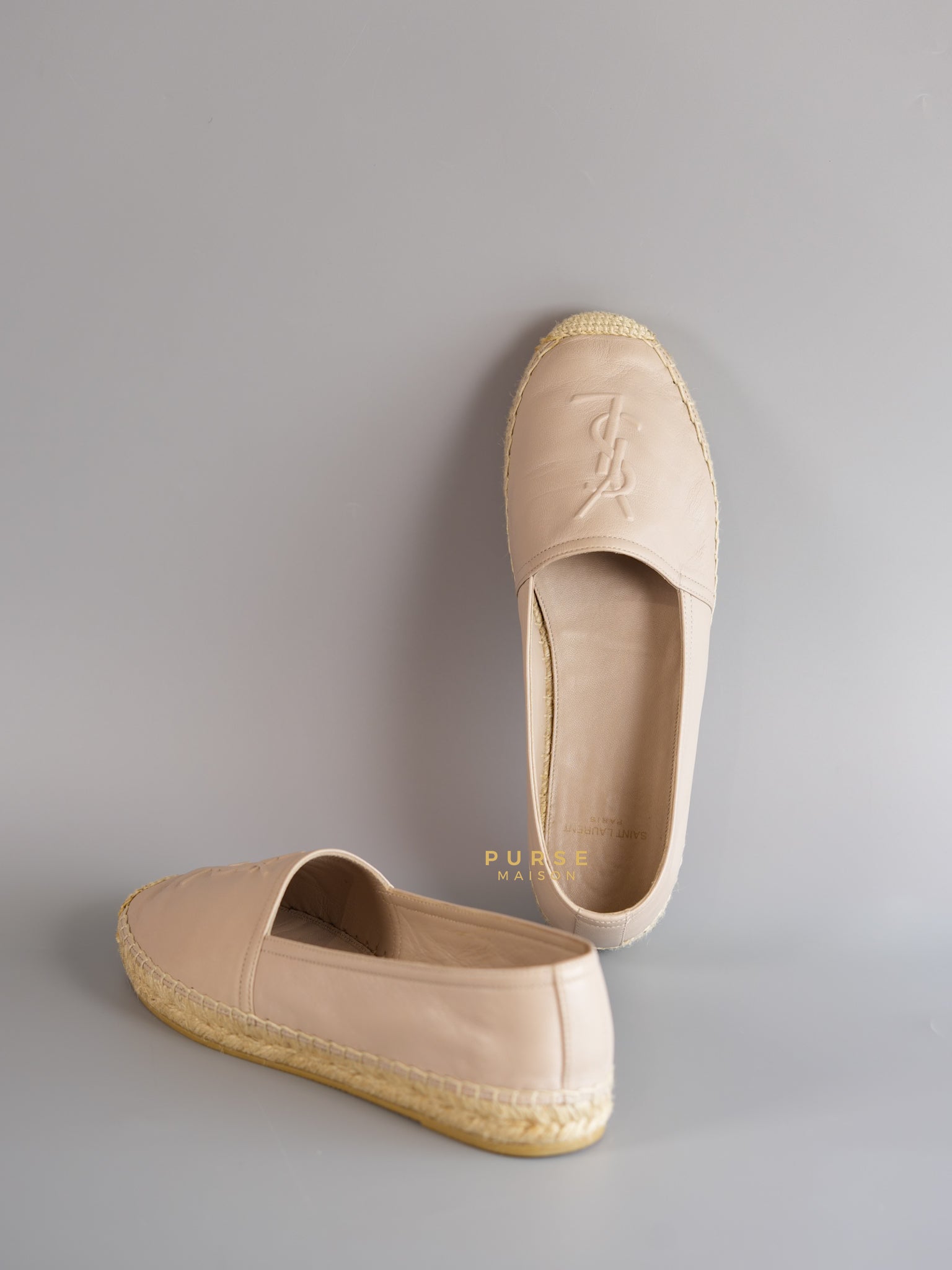 Espadrilles in Poudre Lambskin Leather Size 38 (25cm) | Purse Maison Luxury Bags Shop