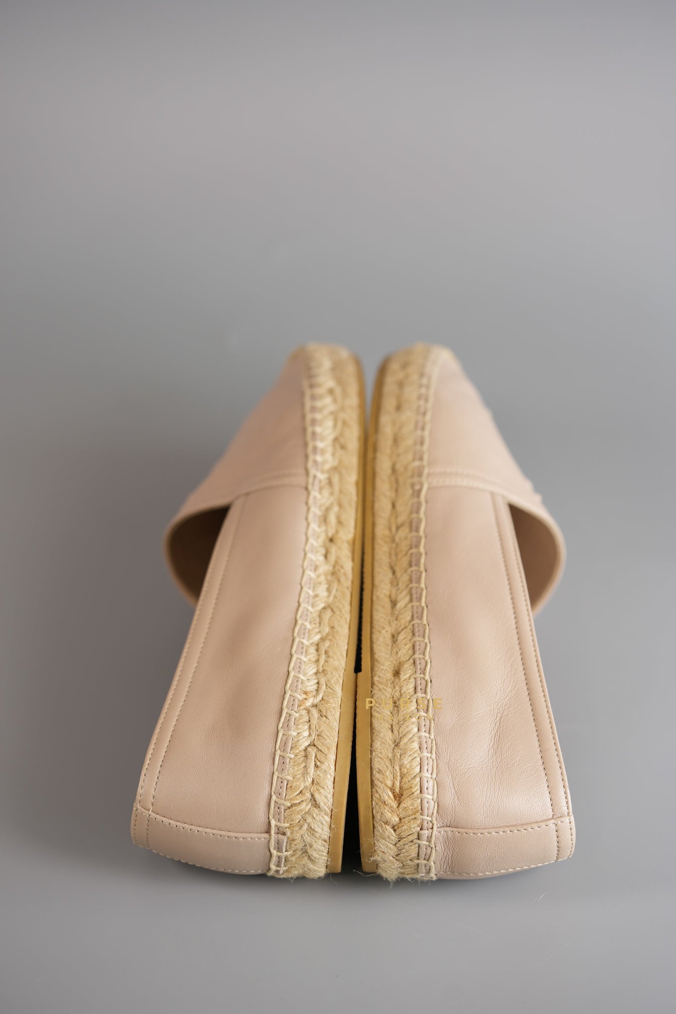 Espadrilles in Poudre Lambskin Leather Size 38 (25cm) | Purse Maison Luxury Bags Shop