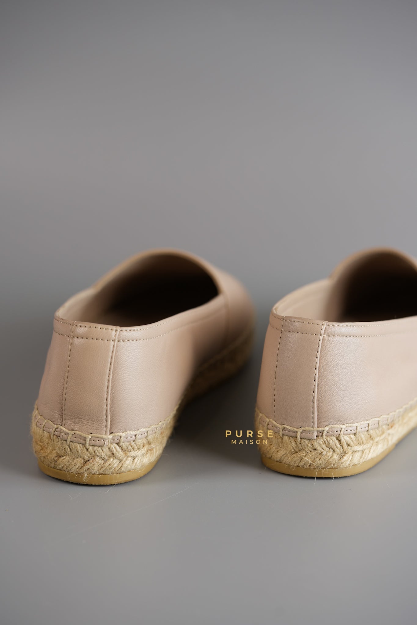 Espadrilles in Poudre Lambskin Leather Size 38 (25cm) | Purse Maison Luxury Bags Shop