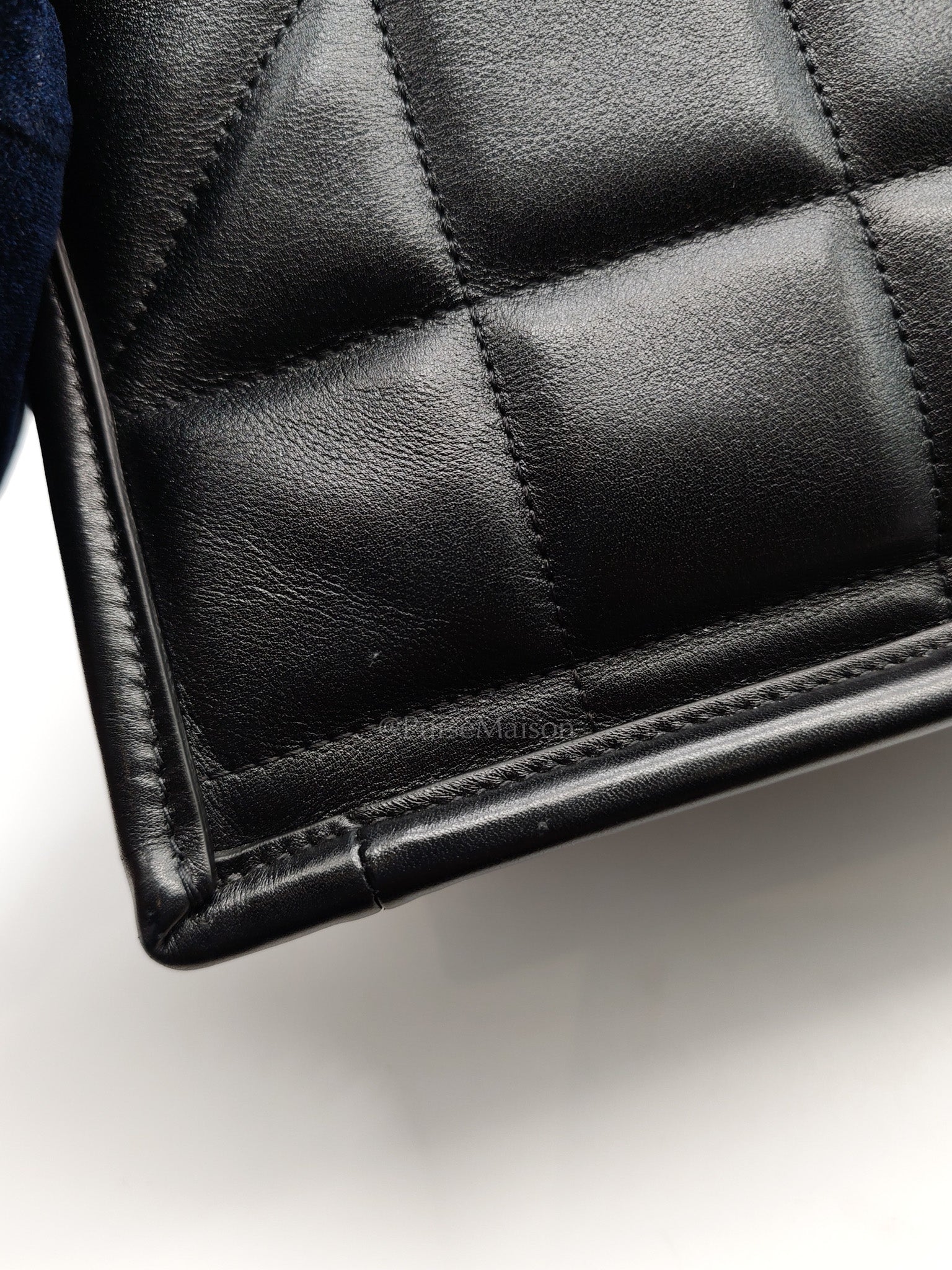 Essential Tote Bag in Black Calfskin Leather & Light Gold Hardware | Purse Maison Luxury Bags Shop