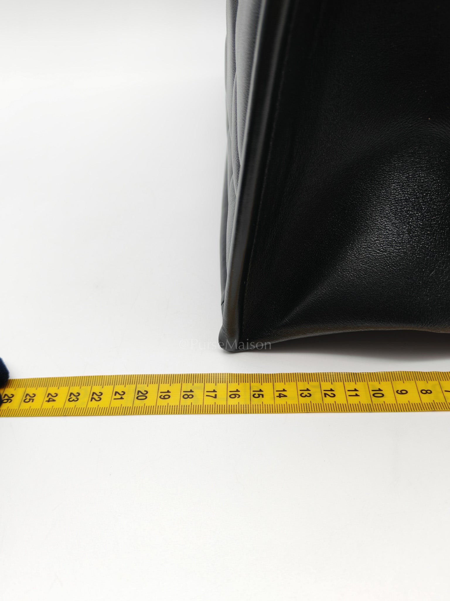 Essential Tote Bag in Black Calfskin Leather & Light Gold Hardware | Purse Maison Luxury Bags Shop
