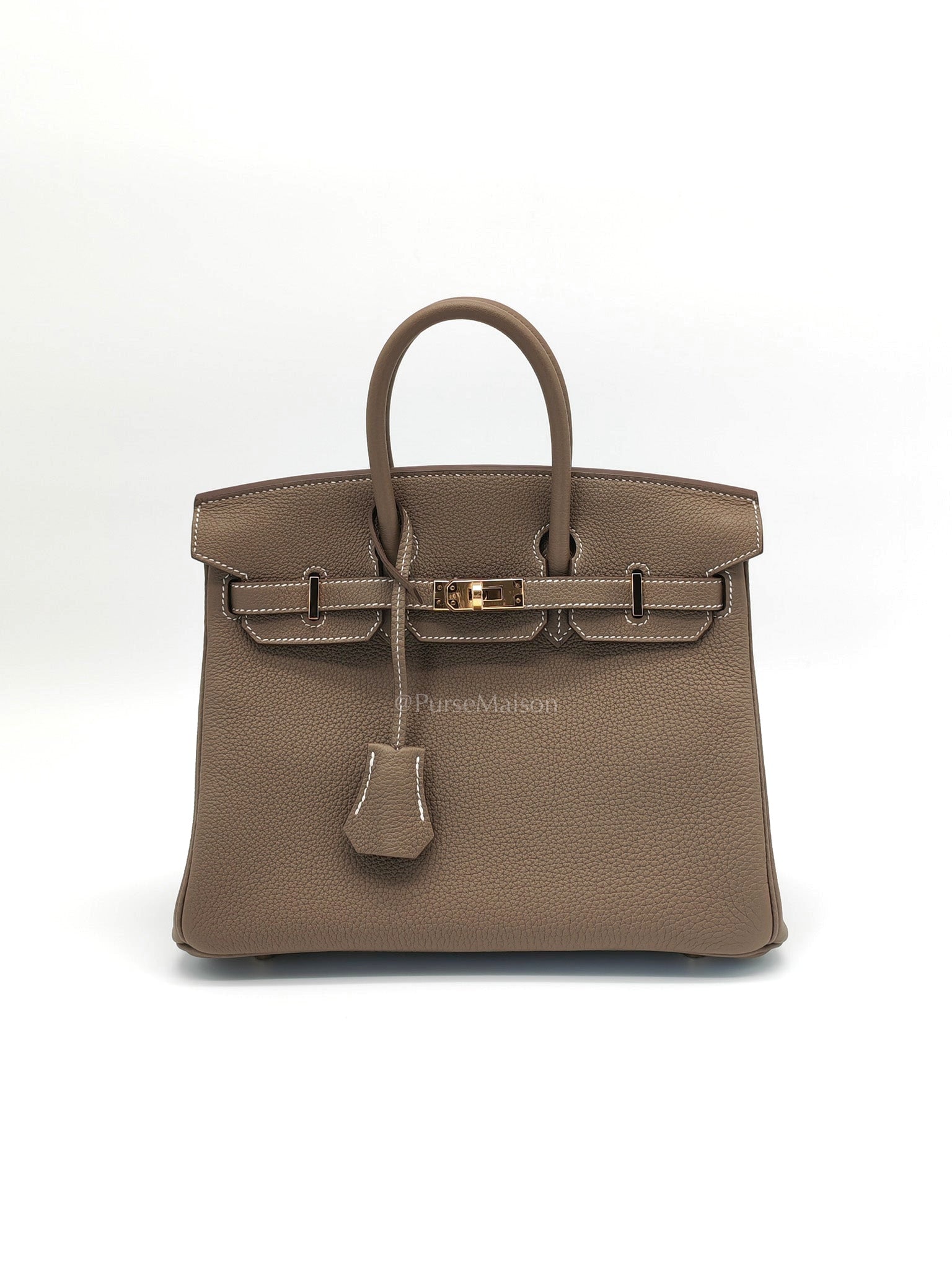 Birkin 25 Retourne Etoupe in Togo Leather and Gold Hardware Stamp B (2023)