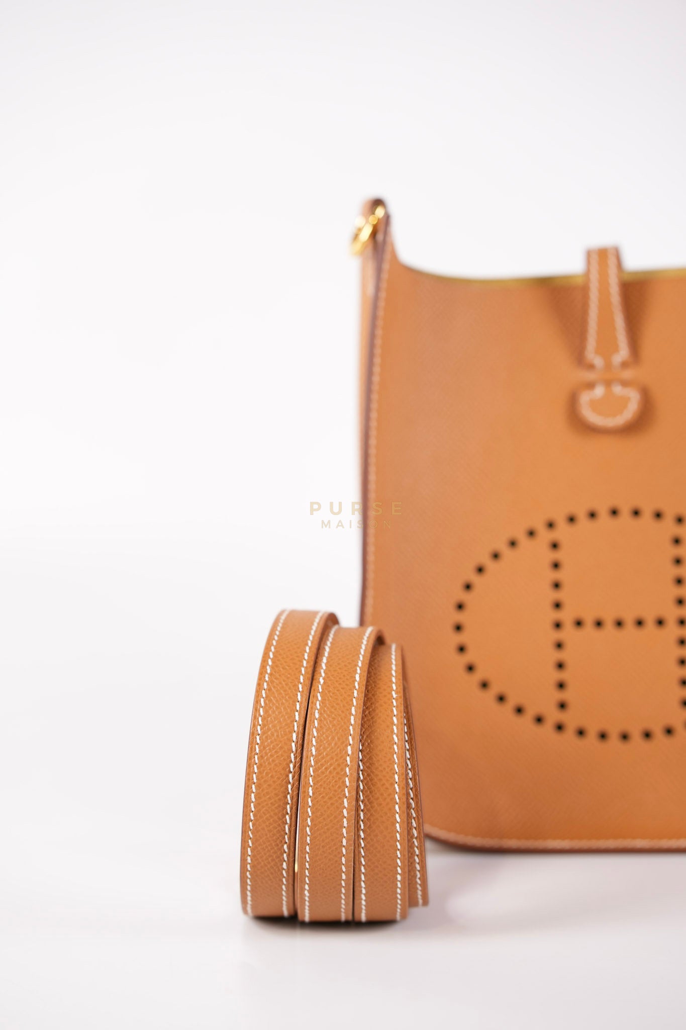 Evelyn 16 TPM (New Version) Gold in Epsom Leather and Gold Hardware Stamp K (2025) | Purse Maison Luxury Bags Shop