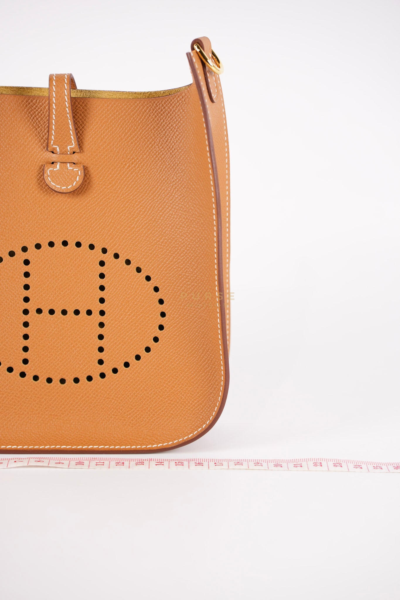 Evelyn 16 TPM (New Version) Gold in Epsom Leather and Gold Hardware Stamp K (2025) | Purse Maison Luxury Bags Shop