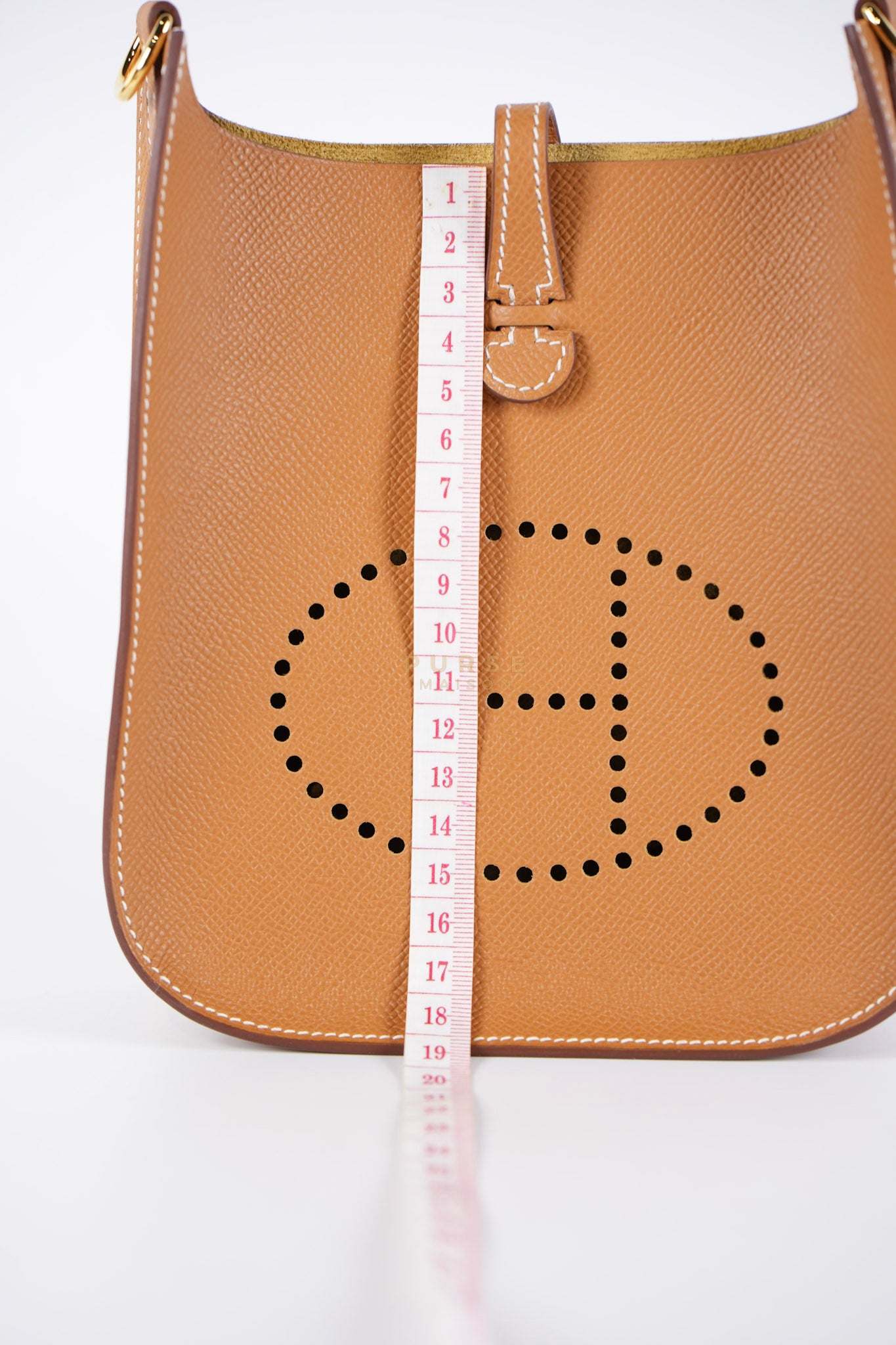 Evelyn 16 TPM (New Version) Gold in Epsom Leather and Gold Hardware Stamp K (2025) | Purse Maison Luxury Bags Shop