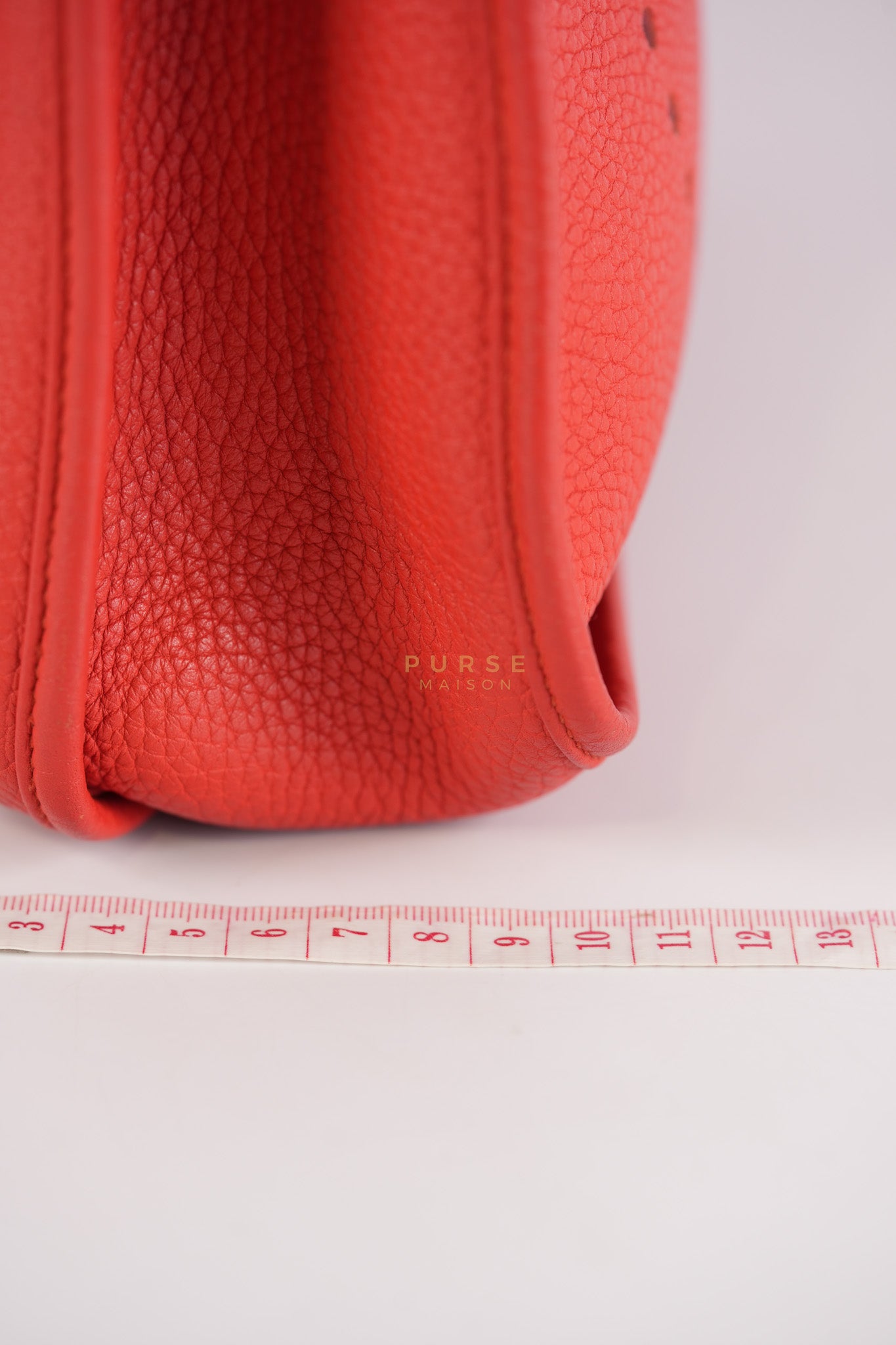 Evelyn GM in Red Clemence Palladium Hardware Stamp X(2017) | Purse Maison Luxury Bags Shop