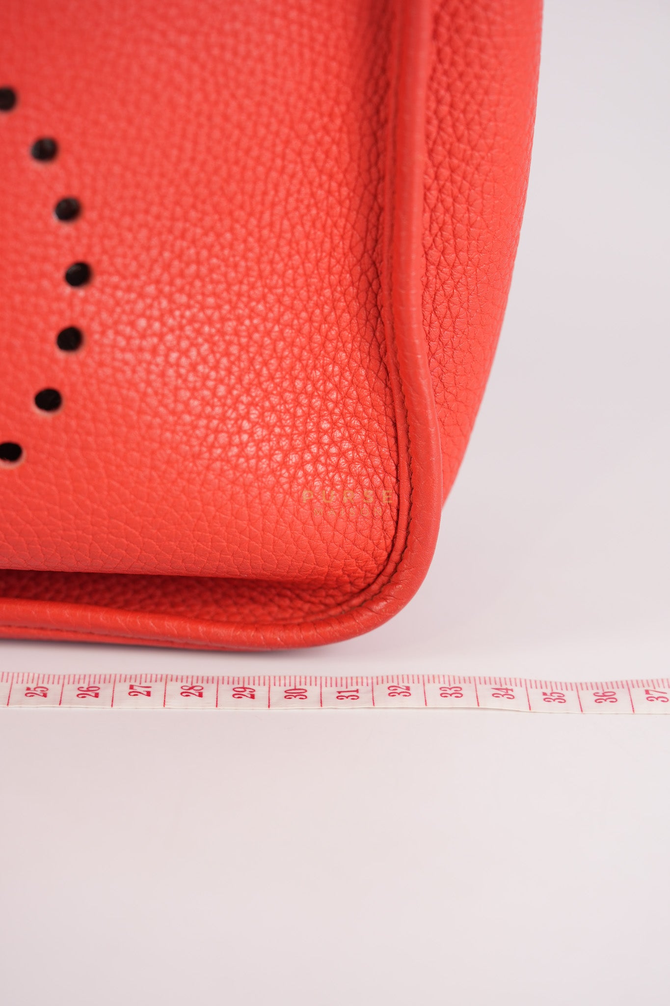 Evelyn GM in Red Clemence Palladium Hardware Stamp X(2017) | Purse Maison Luxury Bags Shop