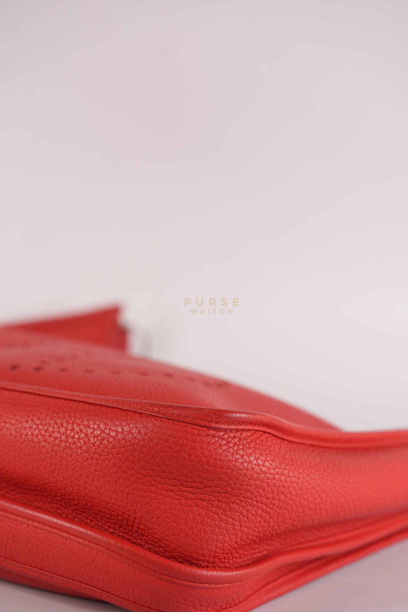 Evelyn GM in Red Clemence Palladium Hardware Stamp X(2017) | Purse Maison Luxury Bags Shop