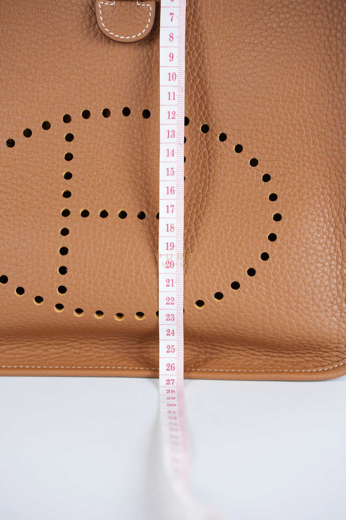 Evelyn III PM Gold in Clemence Leather and Palladium Hardware Stamp K (2025) | Purse Maison Luxury Bags Shop
