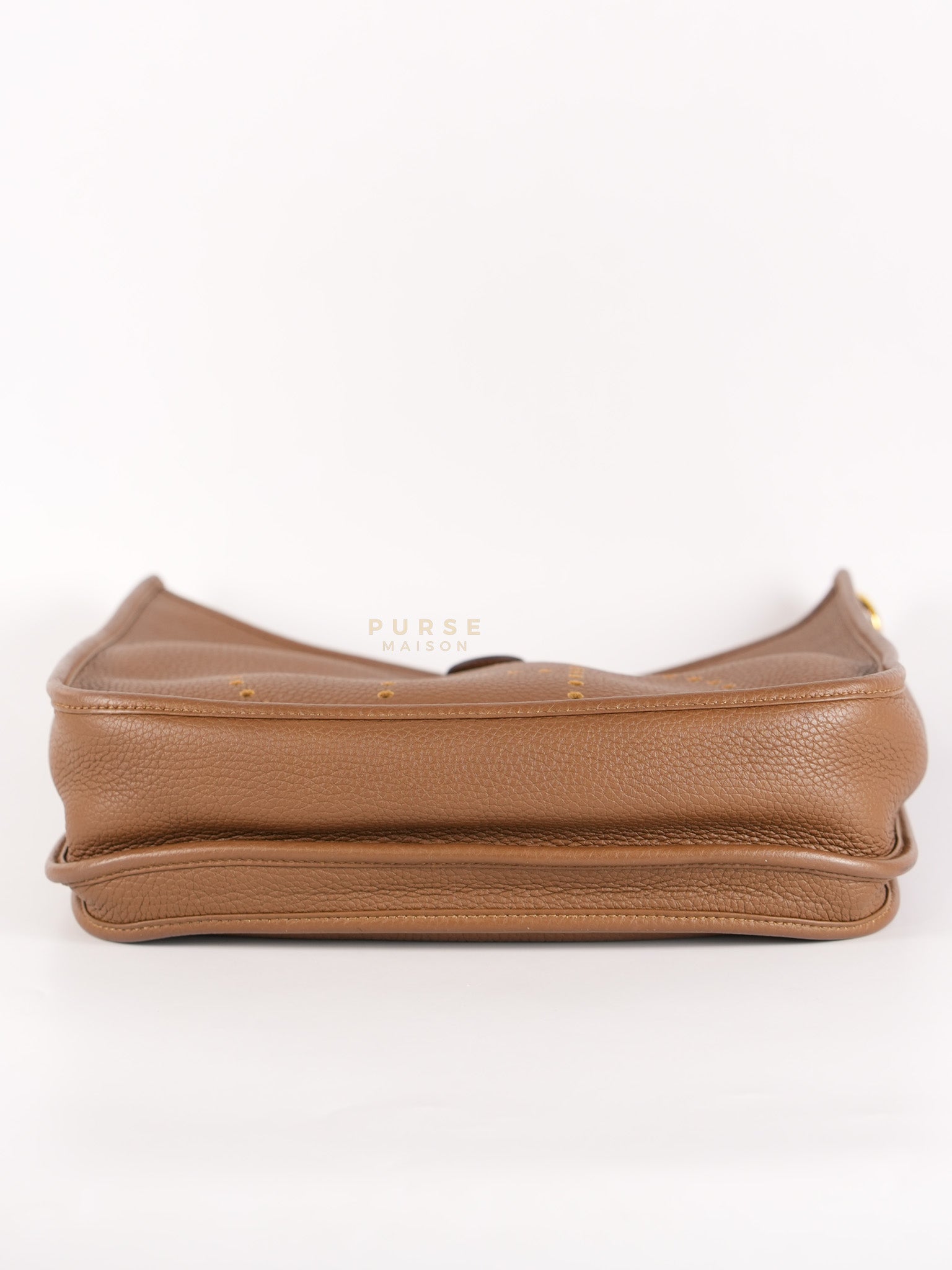 Evelyn PM Beige de Weimar in Clemence Leather and Gold Hardware Stamp Z (2021) | Purse Maison Luxury Bags Shop
