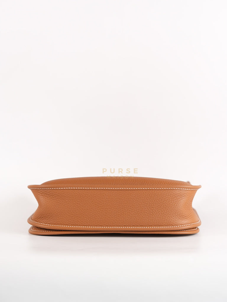 Evelyn PM in Gold Clemence Leather and Gold Hardware Stamp W (2024) | Purse Maison Luxury Bags Shop