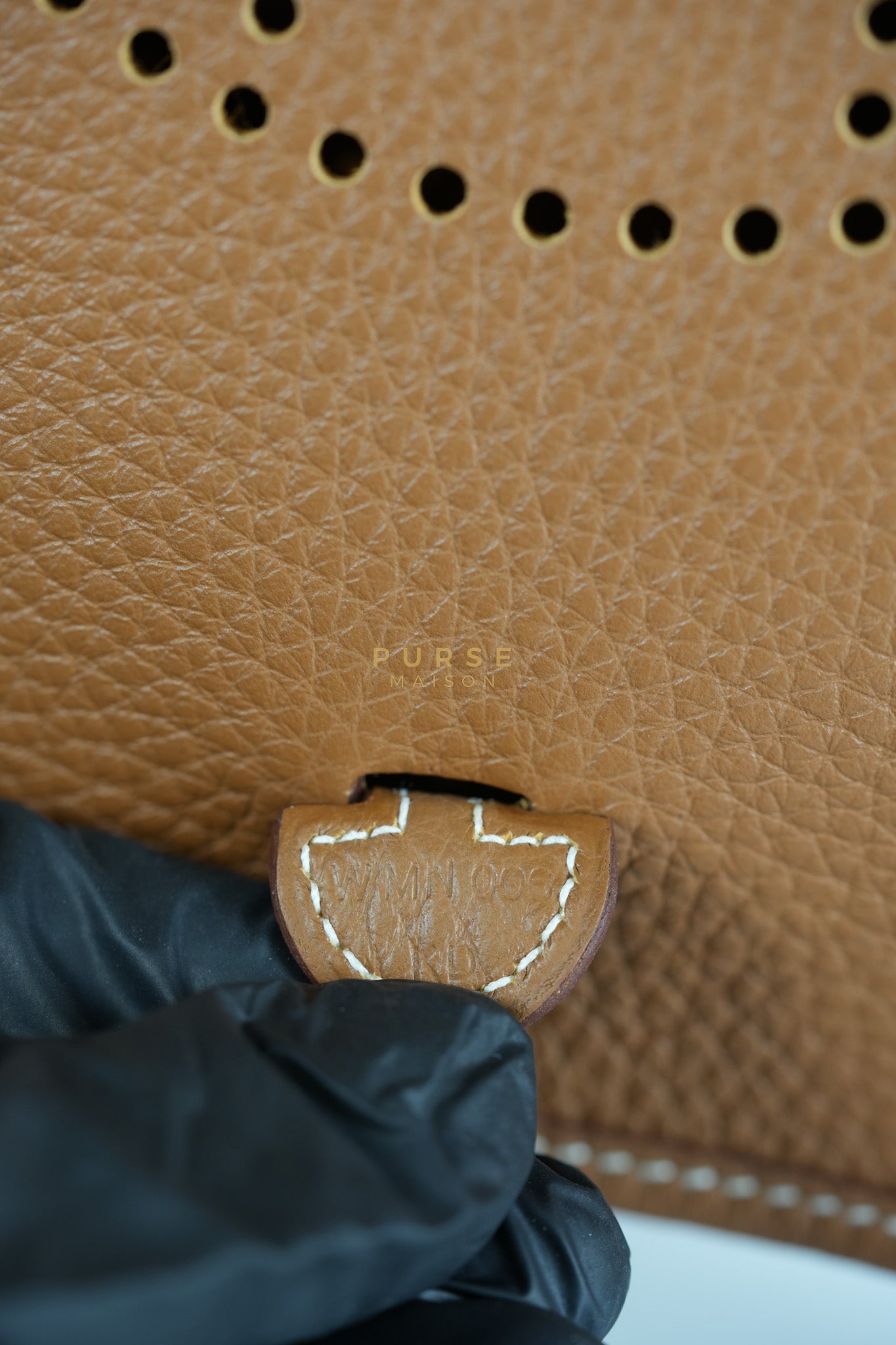 Evelyne 16 TPM Gold Clemence Leather & Gold Hardware Stamp W(2024) | Purse Maison Luxury Bags Shop