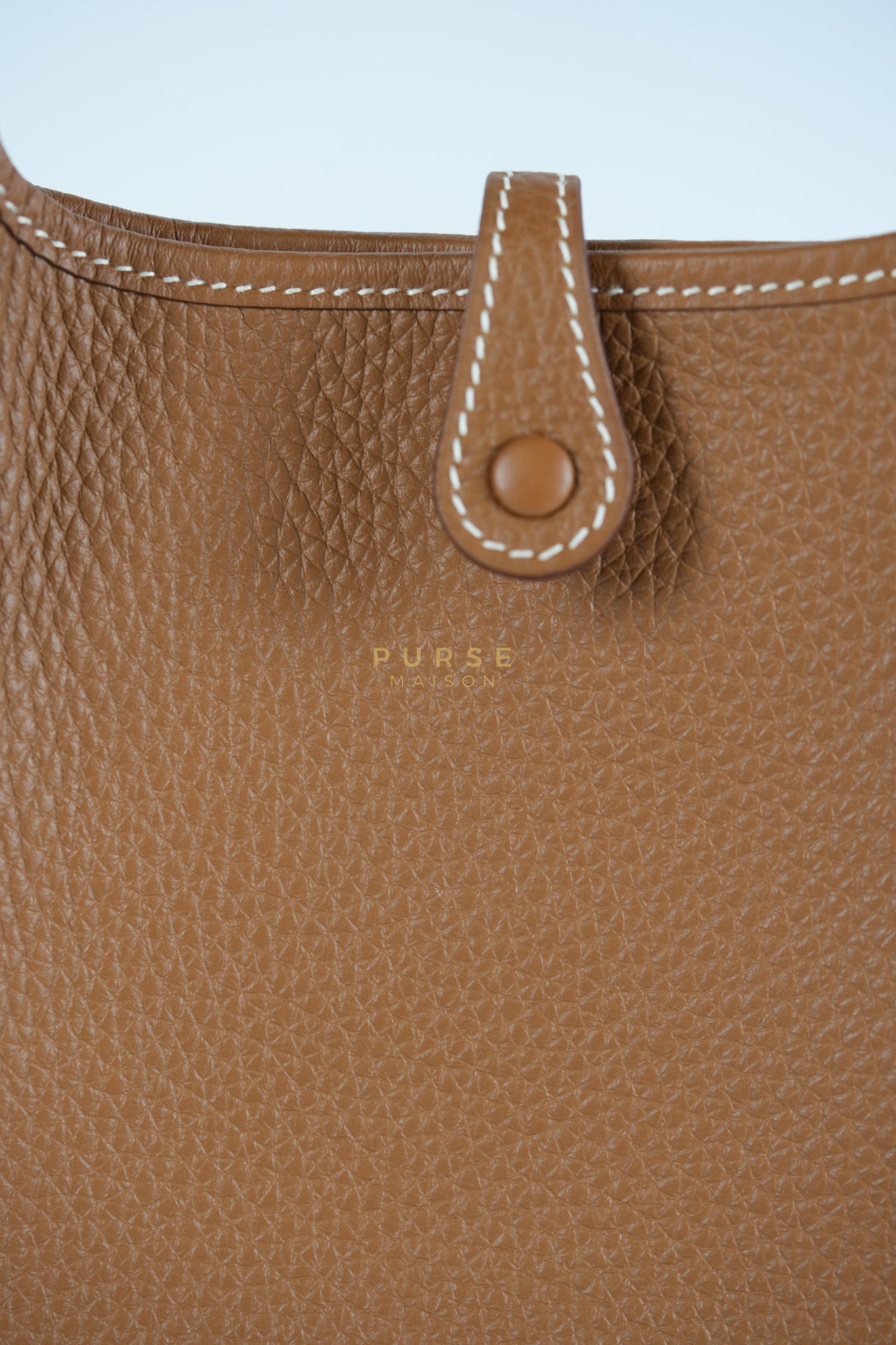Evelyne 16 TPM Gold Clemence Leather & Gold Hardware Stamp W(2024) | Purse Maison Luxury Bags Shop